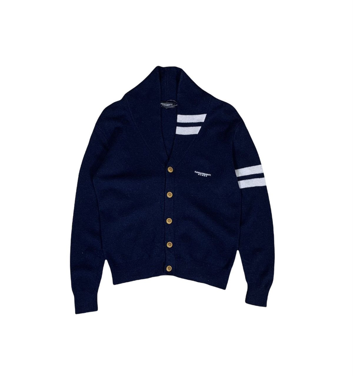 Kansai Yamamoto Kansai Yamamoto Homme Cardigan Blue Colour Size US M / EU 48-50 / 2 - 1 Thumbnail