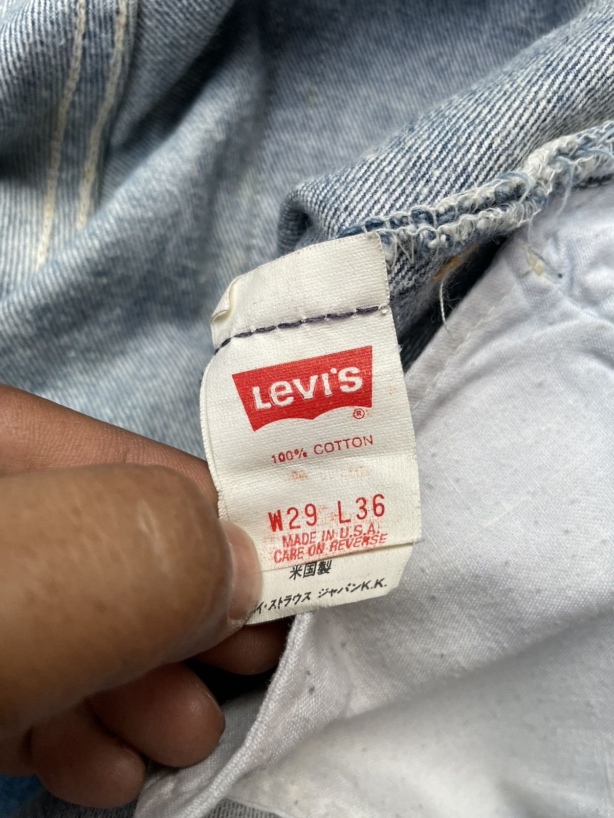 Levi's Vintage 1993 Levis 501 e Usa Size US 28 / EU 44 - 12 Thumbnail