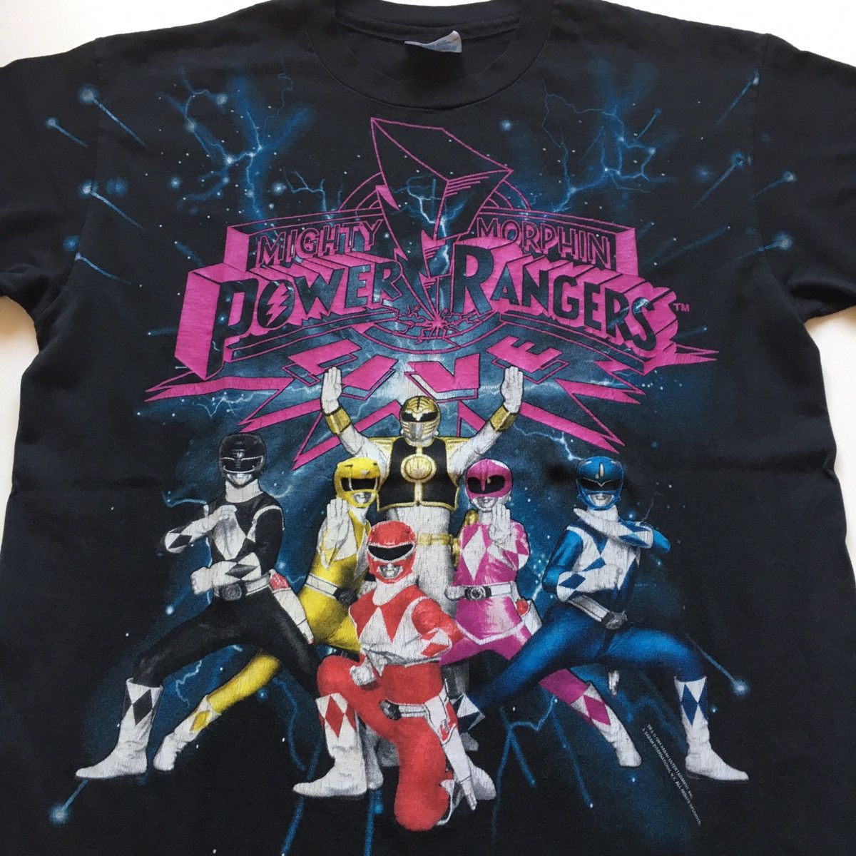 Cartoon Network × Vintage Vintage 1990s Mighty Morphin Power Rangers Graphic T Shirt Size US S / EU 44-46 / 1 - 2 Thumbnail