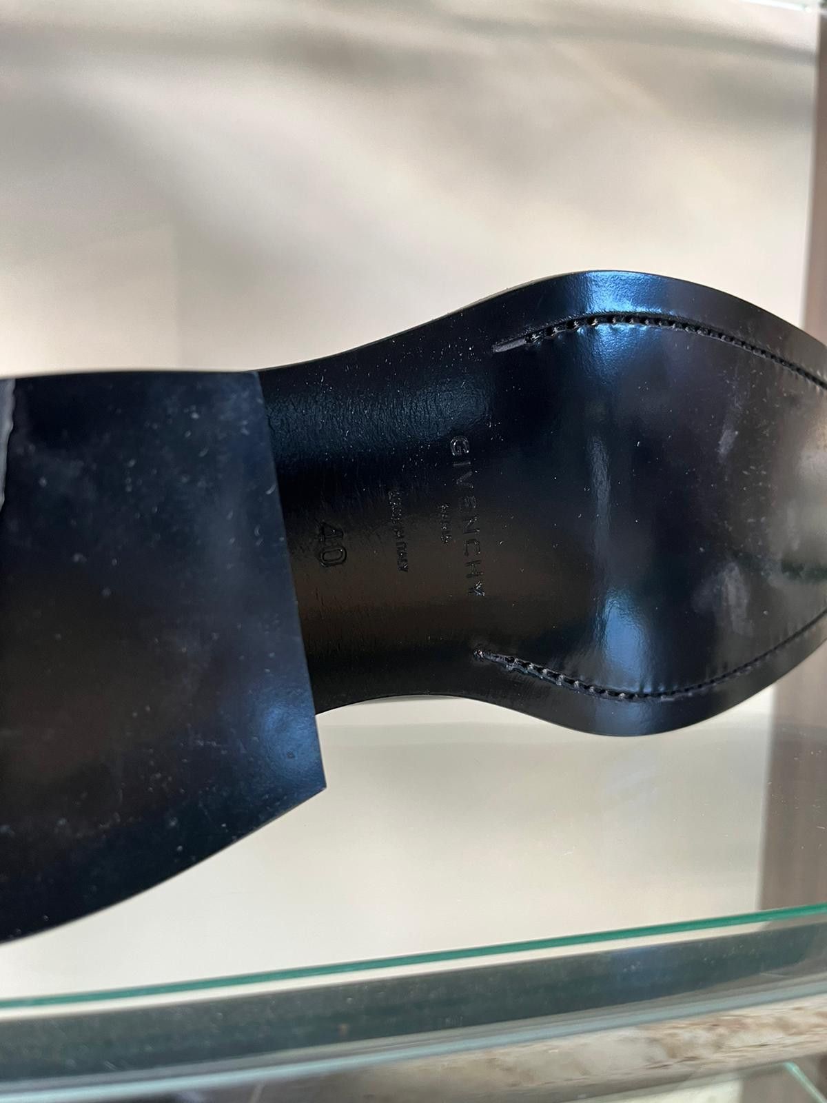 Givenchy Austin Show Silver Toe Box Boots in Black Size US 7 / EU 40 - 11 Thumbnail