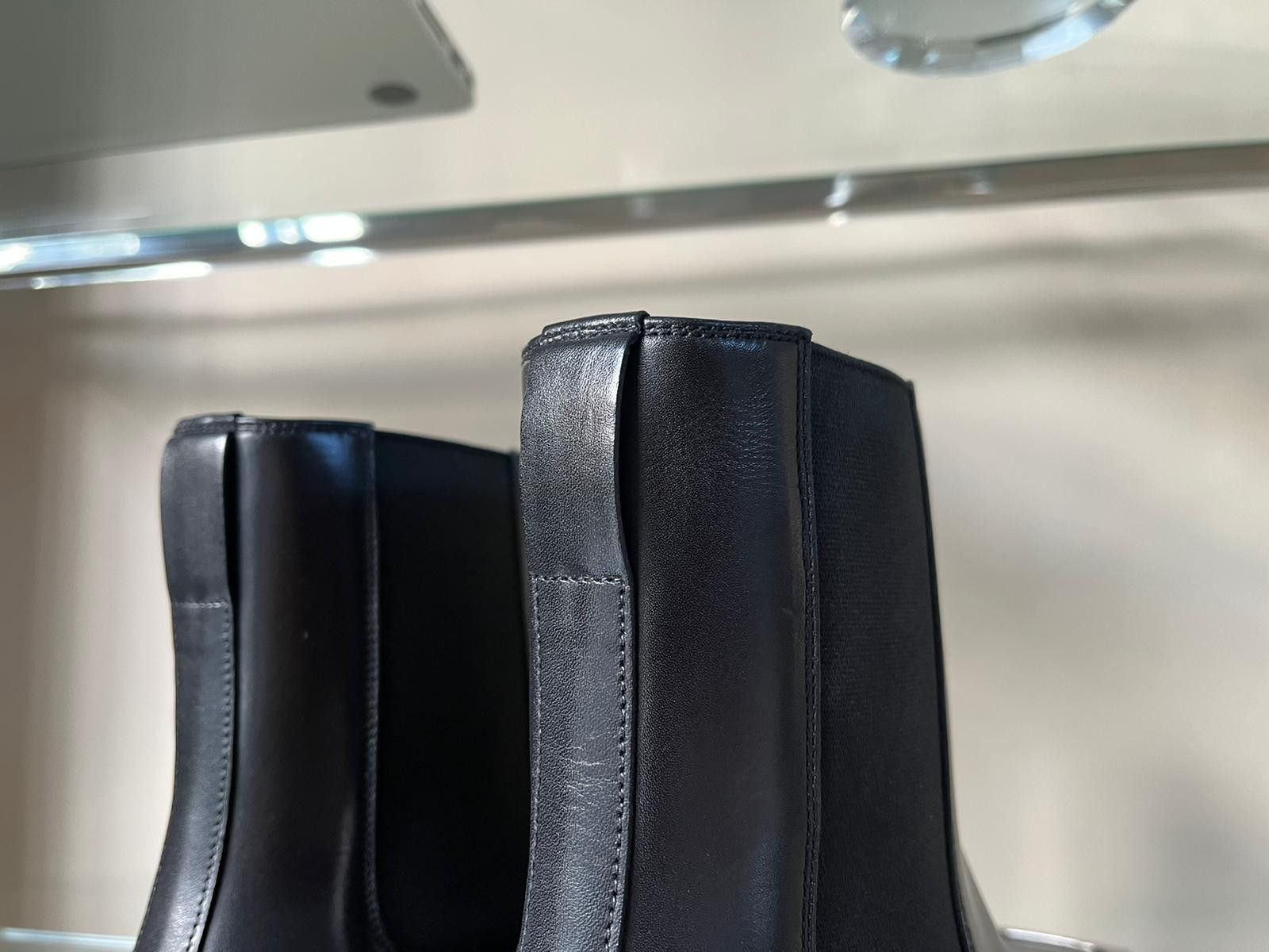 Givenchy Austin Show Silver Toe Box Boots in Black Size US 7 / EU 40 - 13 Thumbnail