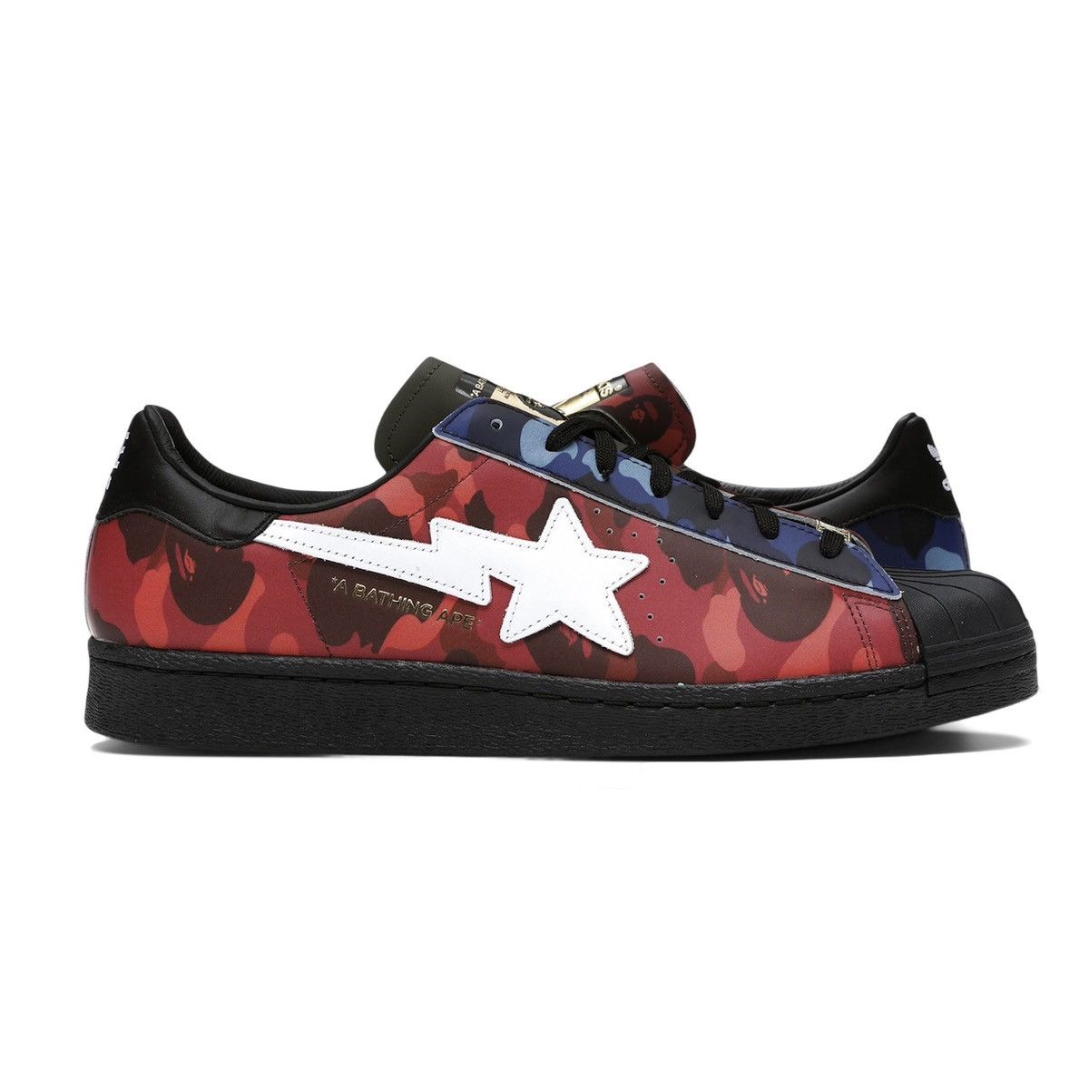 Adidas Bape x Adidas Superstar 80s Size US 8 / EU 41 - 2 Thumbnail