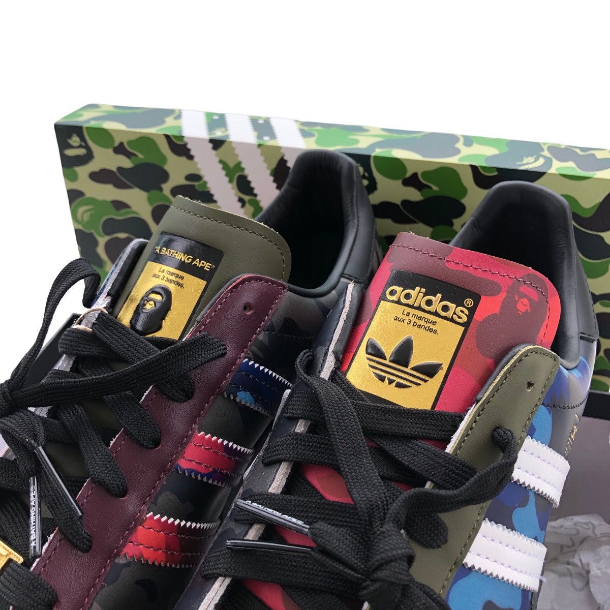 Adidas Bape x Adidas Superstar 80s Size US 8 / EU 41 - 10 Thumbnail