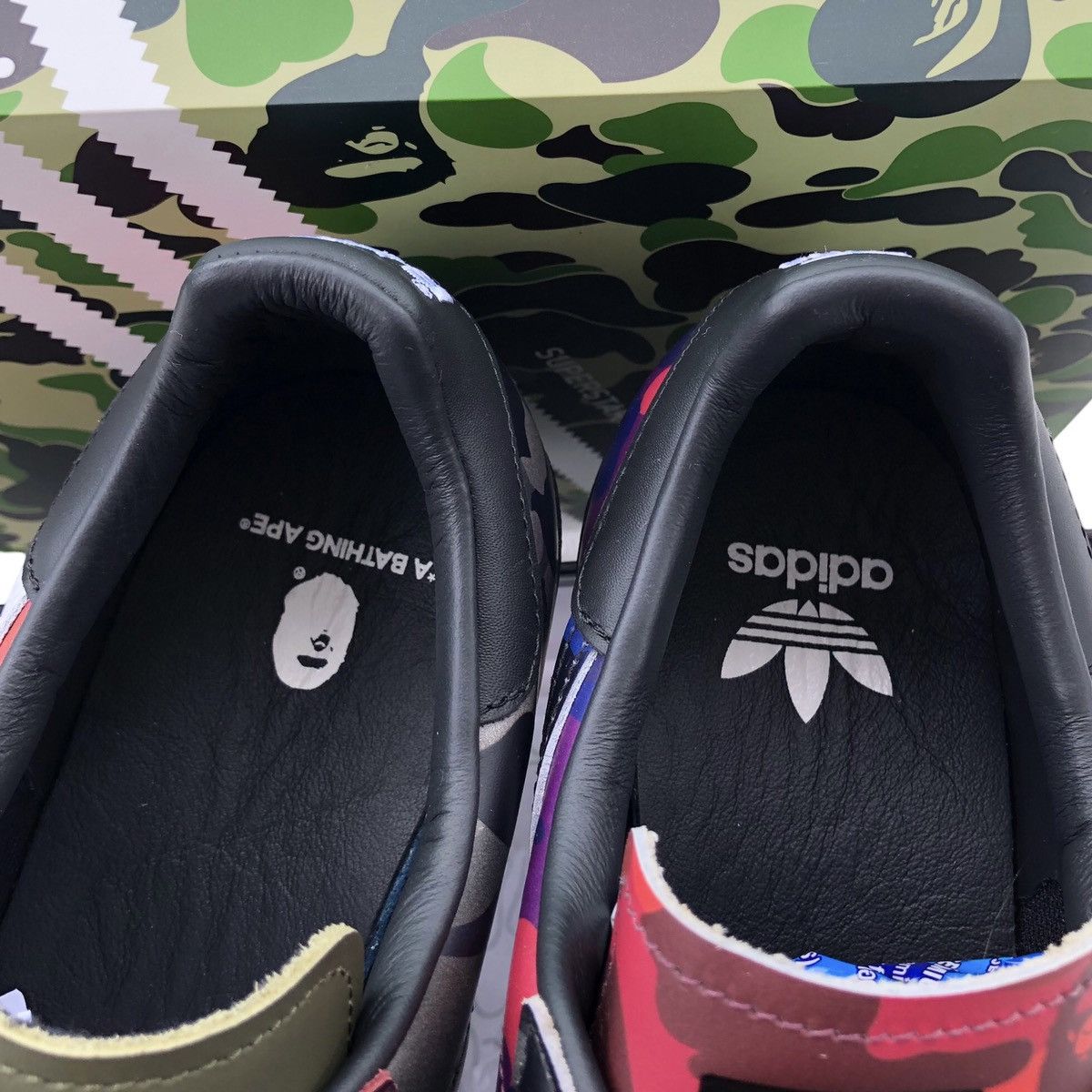 Adidas Bape x Adidas Superstar 80s Size US 8 / EU 41 - 13 Thumbnail