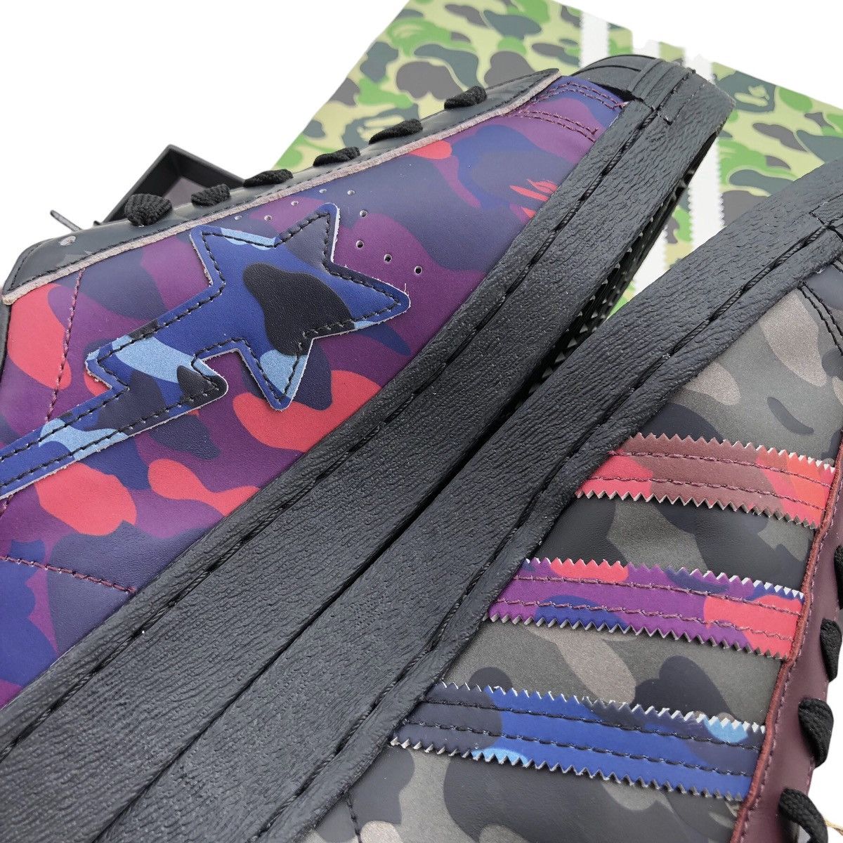 Adidas Bape x Adidas Superstar 80s Size US 8 / EU 41 - 12 Thumbnail