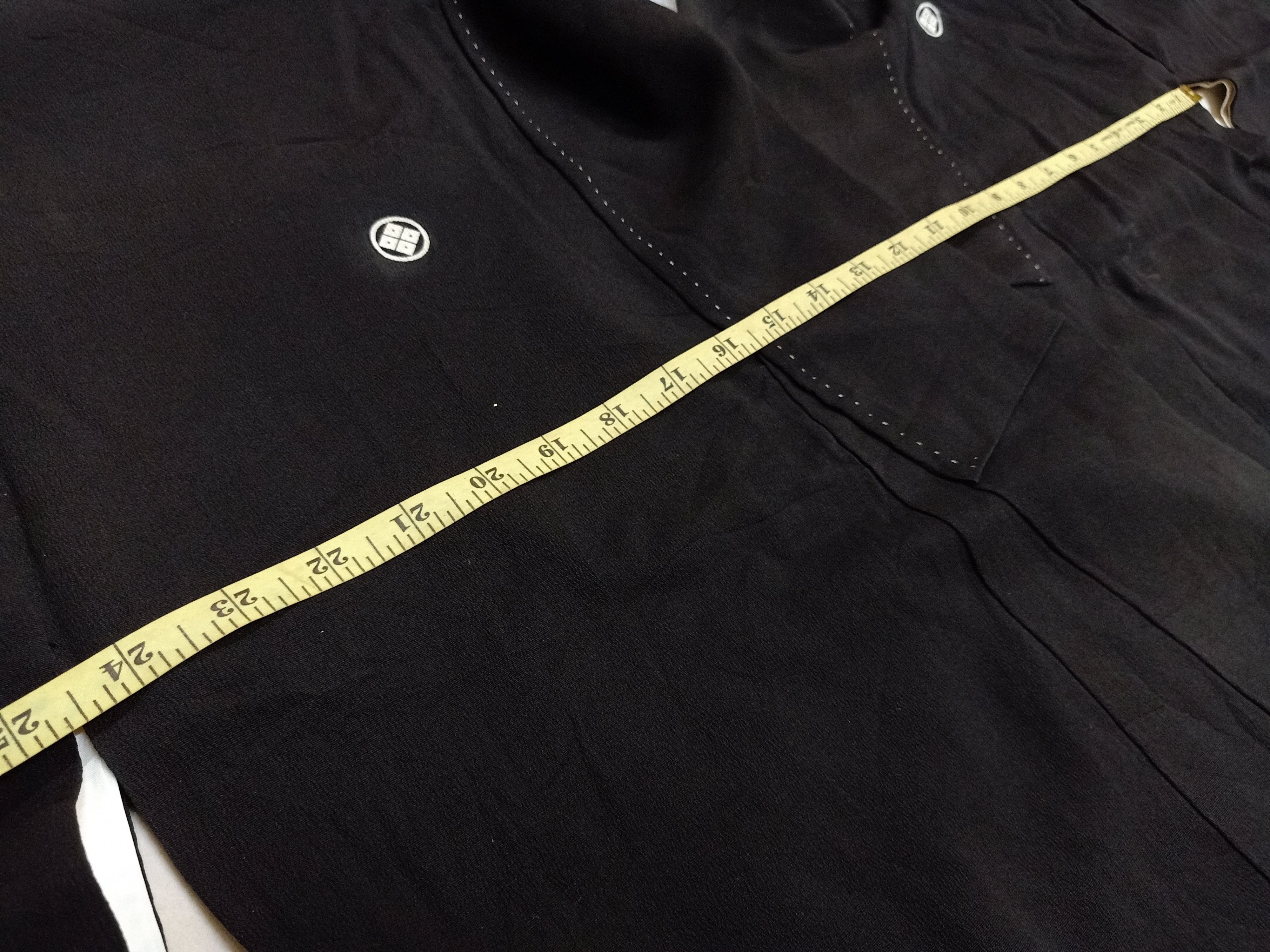 Designer × Japanese Brand FURAWAZU KIMONO Japan Embroidered Flowers Black Deadstock Size US M / EU 48-50 / 2 - 6 Thumbnail