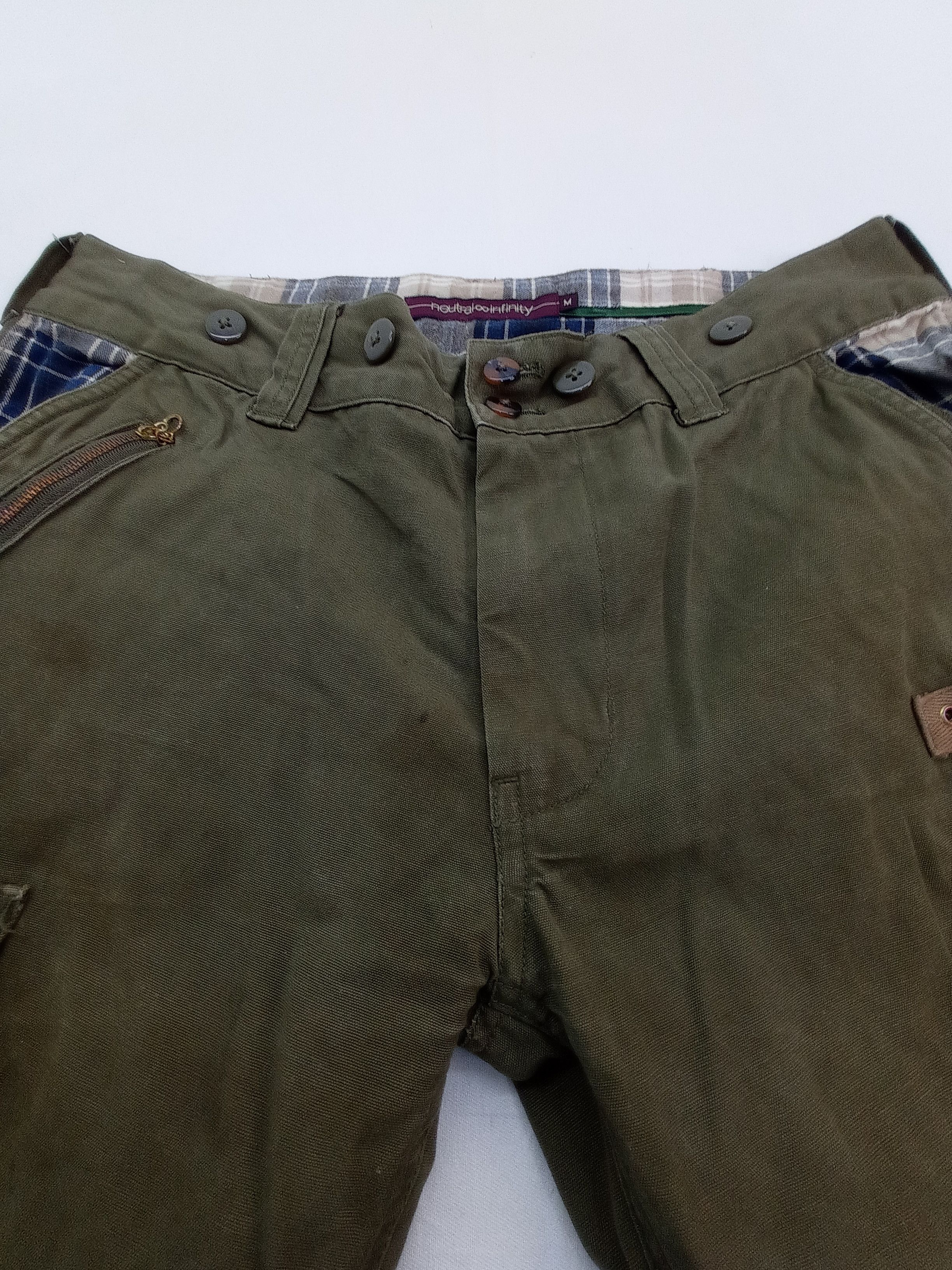 Japanese Brand Neutral Infinity Buckle Back Cargo Pants Size US 32 / EU 48 - 7 Thumbnail