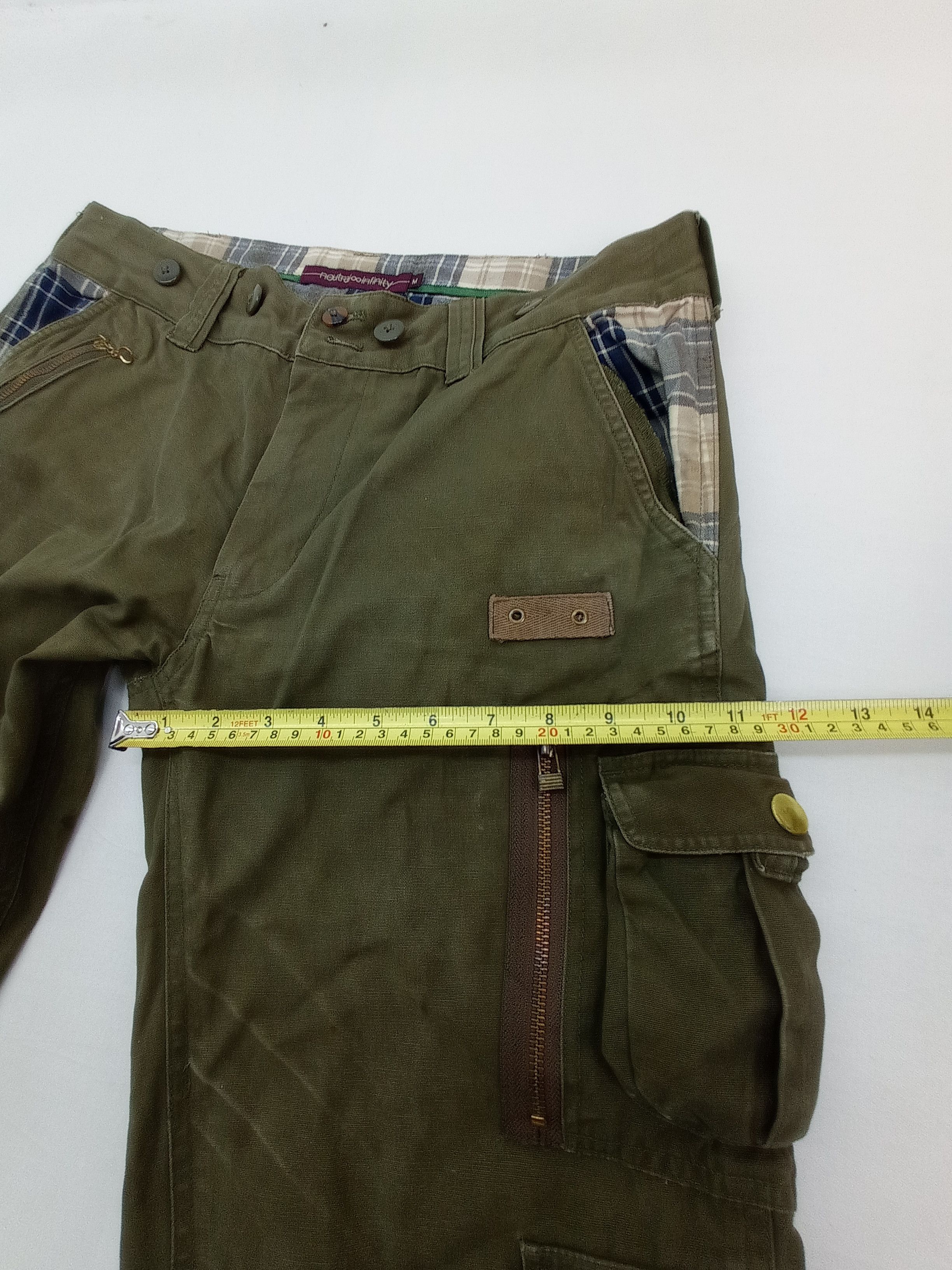 Japanese Brand Neutral Infinity Buckle Back Cargo Pants Size US 32 / EU 48 - 21 Thumbnail
