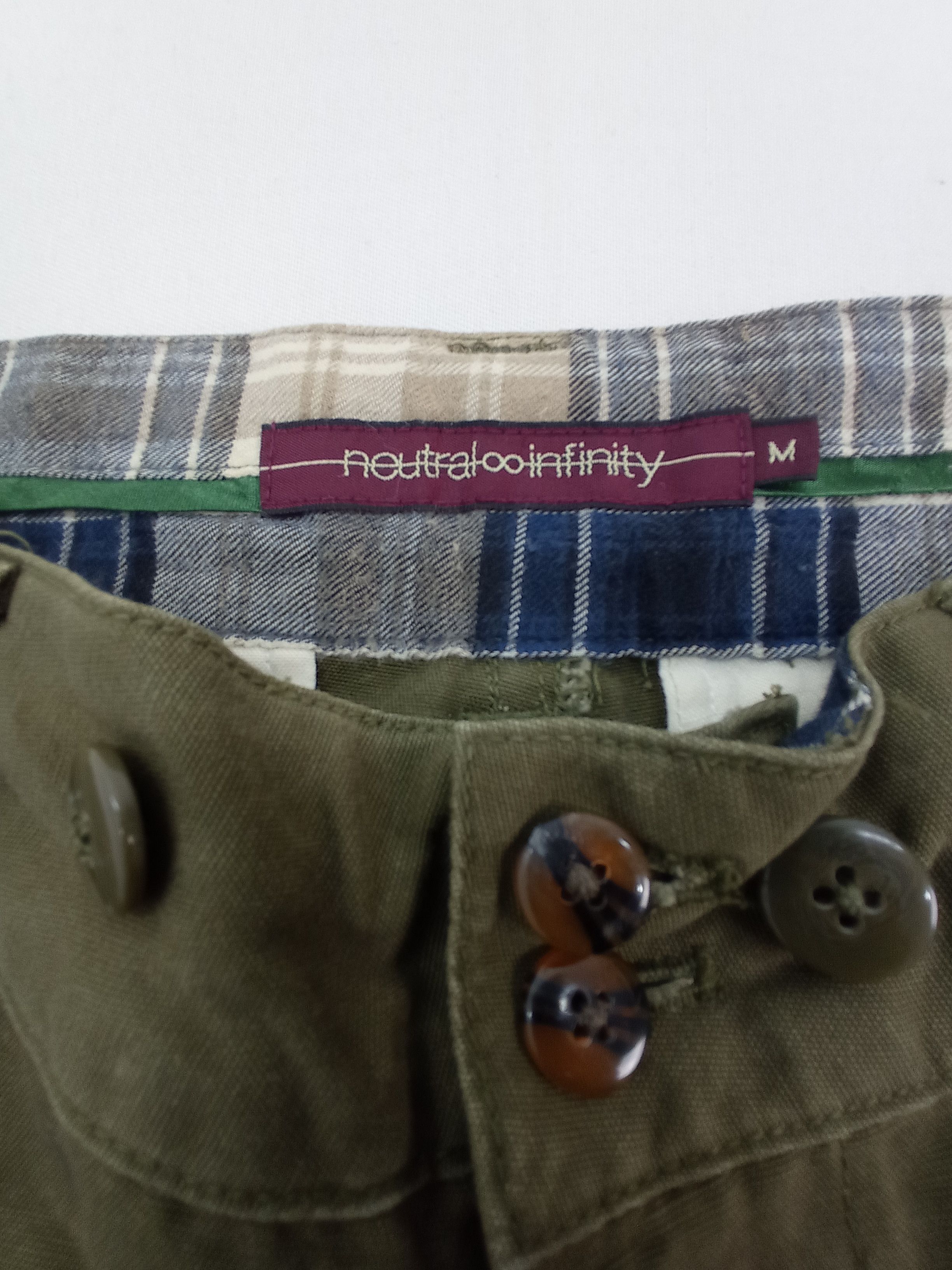 Japanese Brand Neutral Infinity Buckle Back Cargo Pants Size US 32 / EU 48 - 6 Thumbnail