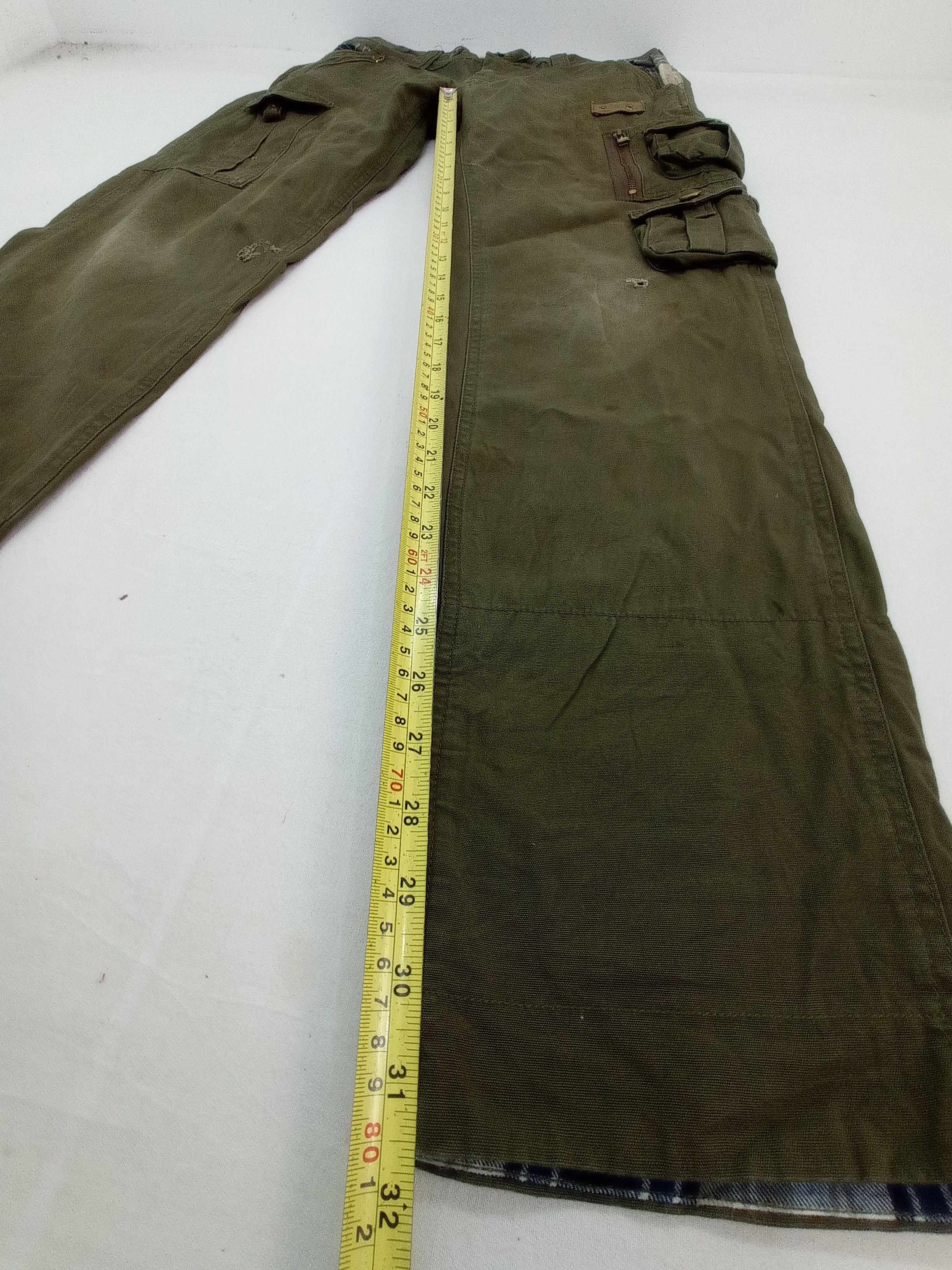 Japanese Brand Neutral Infinity Buckle Back Cargo Pants Size US 32 / EU 48 - 17 Thumbnail