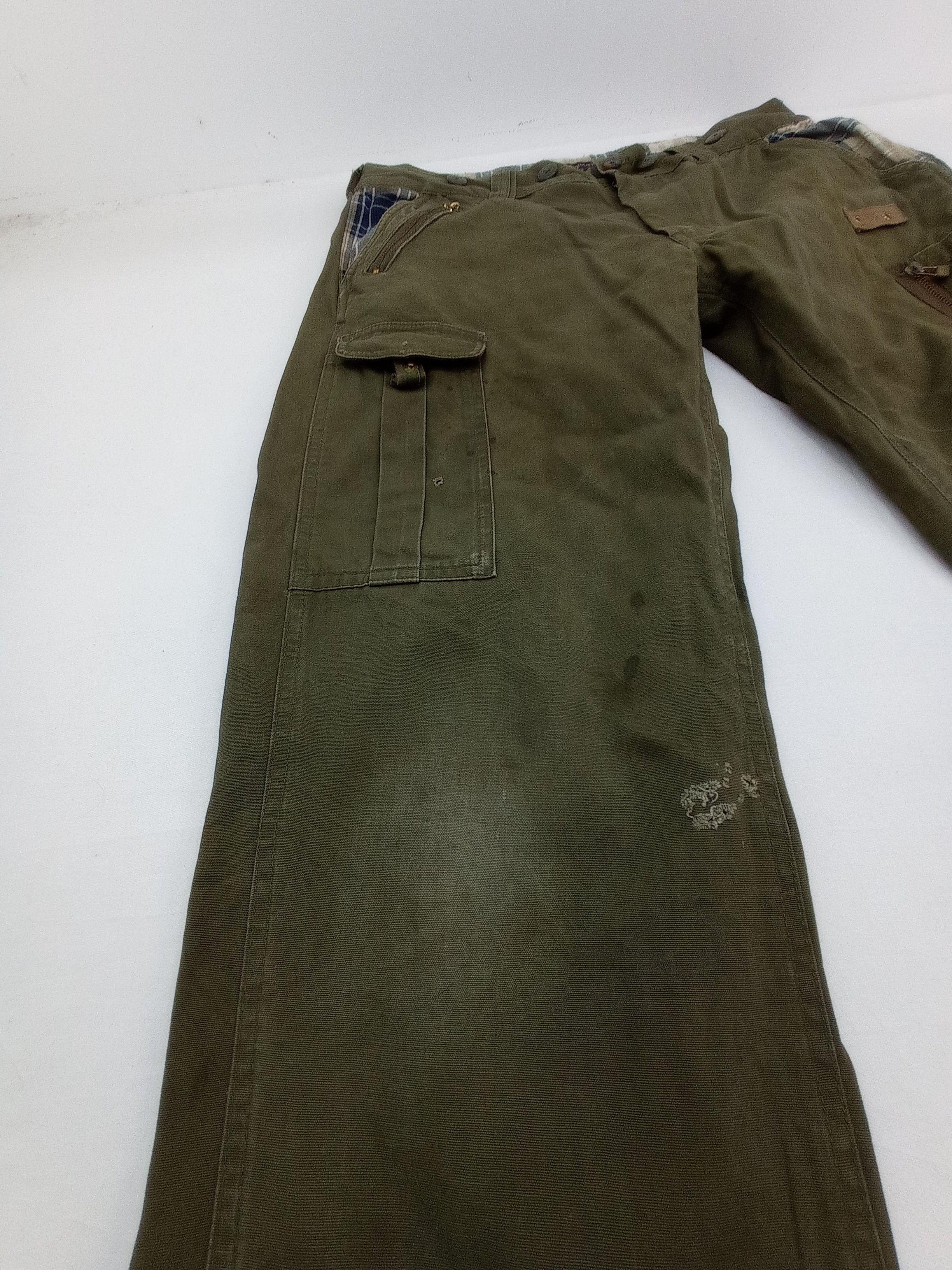 Japanese Brand Neutral Infinity Buckle Back Cargo Pants Size US 32 / EU 48 - 9 Thumbnail