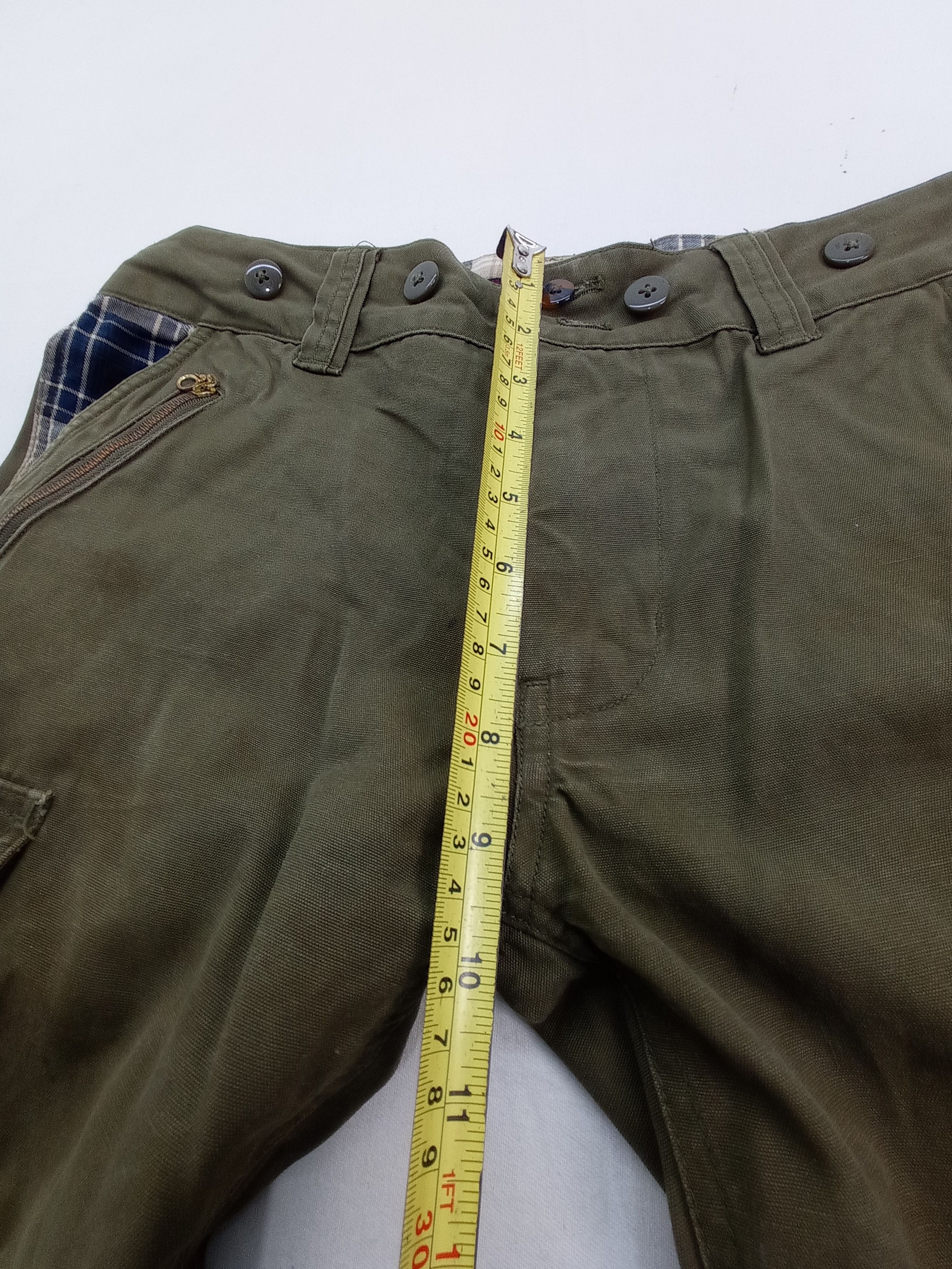 Japanese Brand Neutral Infinity Buckle Back Cargo Pants Size US 32 / EU 48 - 22 Thumbnail