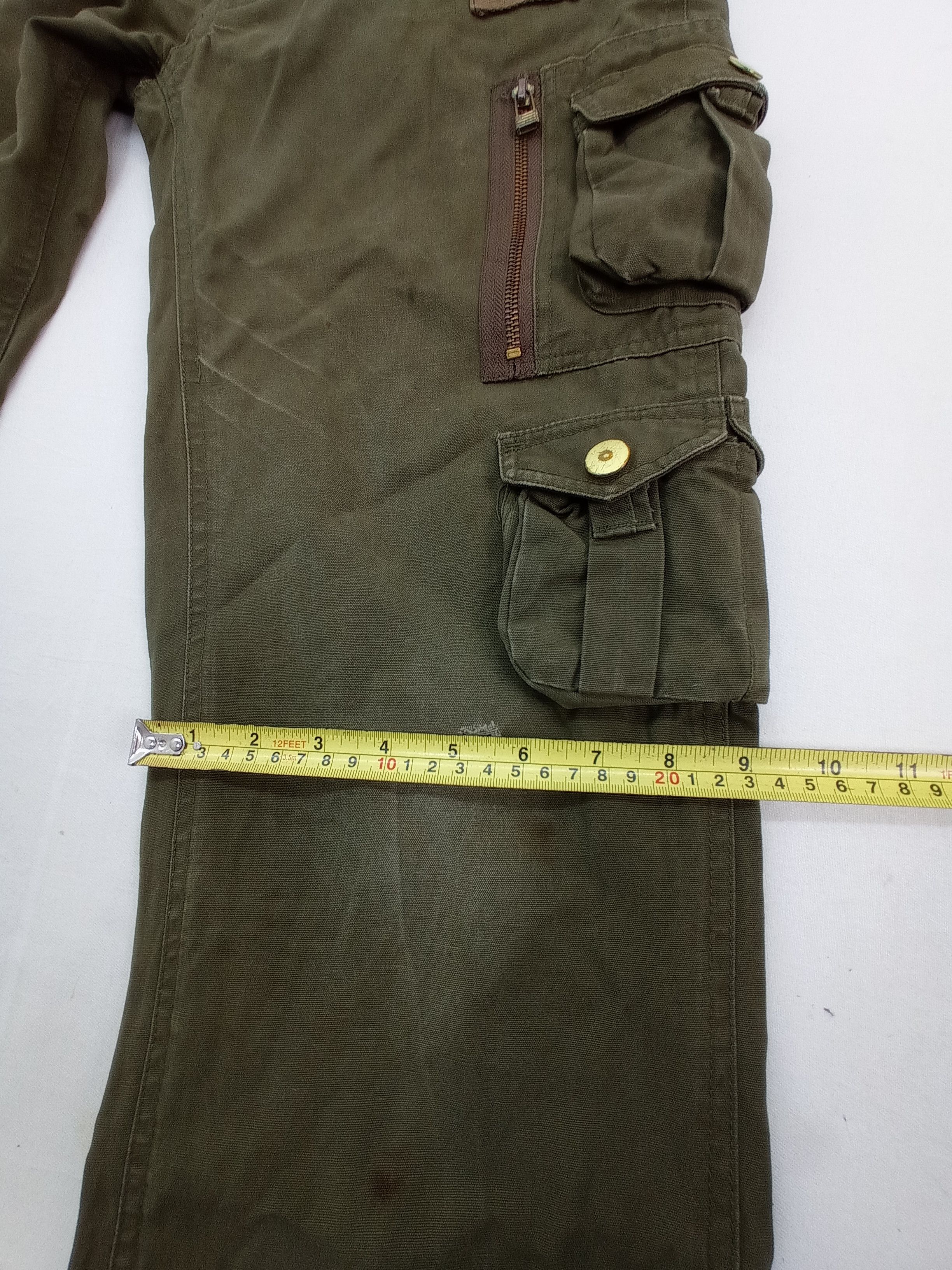 Japanese Brand Neutral Infinity Buckle Back Cargo Pants Size US 32 / EU 48 - 20 Thumbnail