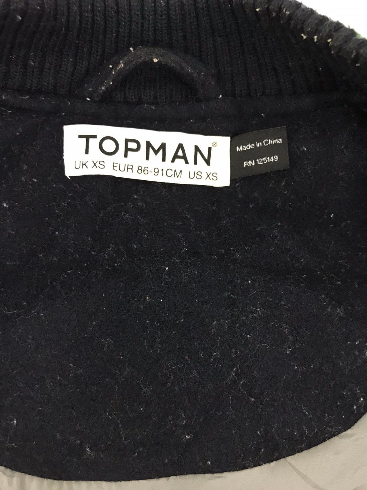 Topman Topman 68 Striped Varsity Jacket Wool Quilted Inner Size US S / EU 44-46 / 1 - 3 Thumbnail