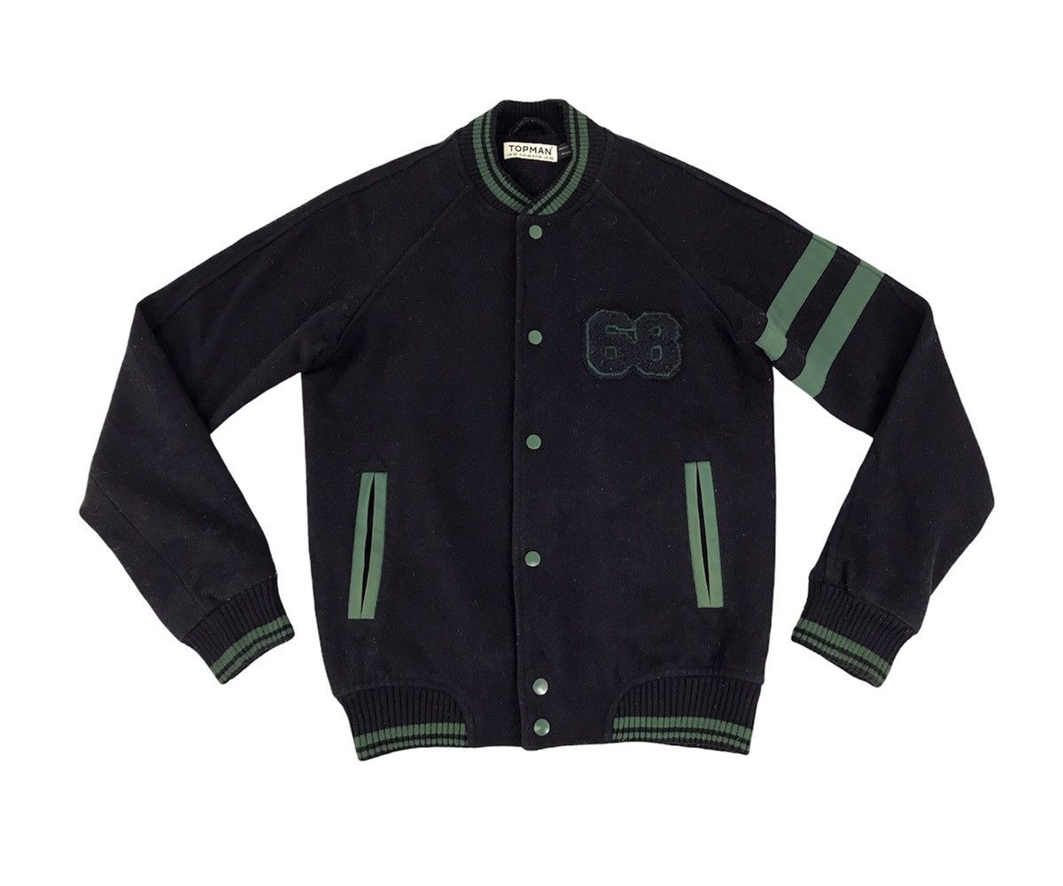 Topman Topman 68 Striped Varsity Jacket Wool Quilted Inner Size US S / EU 44-46 / 1 - 1 Thumbnail