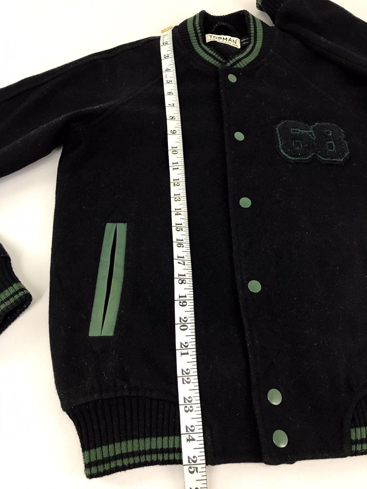 Topman Topman 68 Striped Varsity Jacket Wool Quilted Inner Size US S / EU 44-46 / 1 - 10 Thumbnail