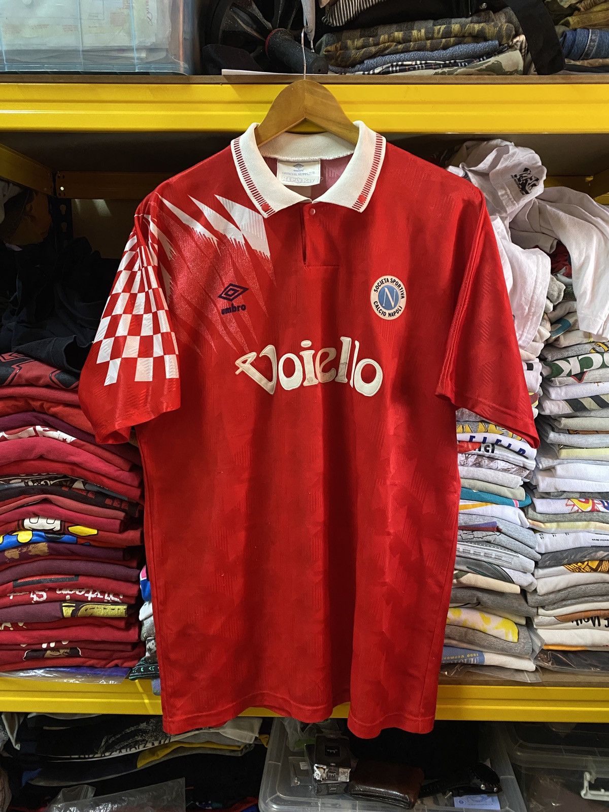 Umbro × Vintage Vintage Umbro Napoli 1991 Voiello Football jersey Size US L / EU 52-54 / 3 - 1 Thumbnail