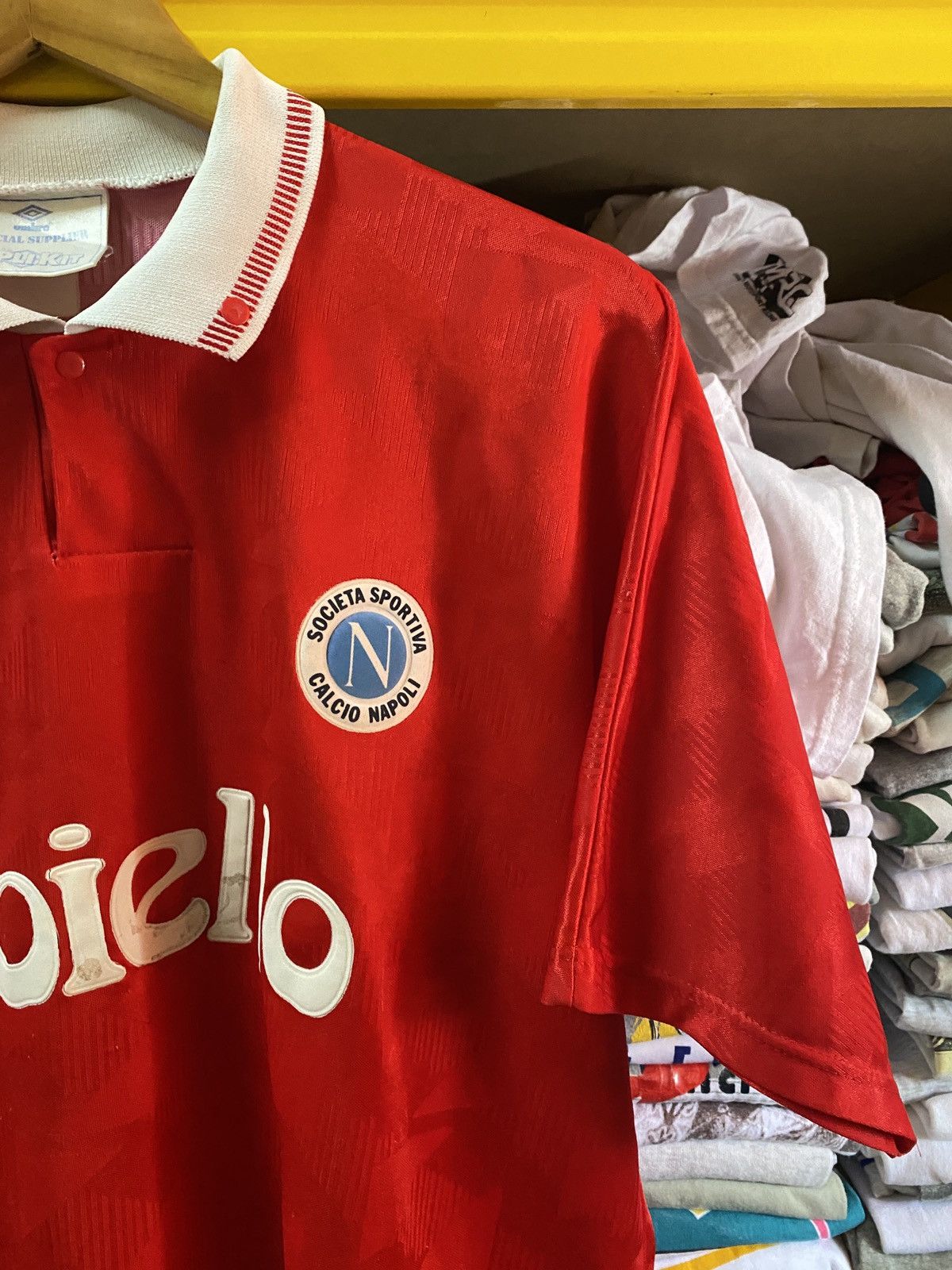 Umbro × Vintage Vintage Umbro Napoli 1991 Voiello Football jersey Size US L / EU 52-54 / 3 - 3 Thumbnail