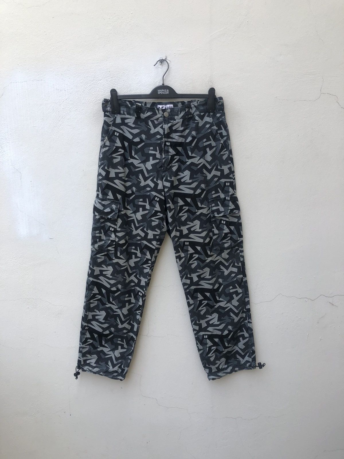 Vintage VTG Satan Arbeit Japan Distress Camo Cargo Trouser Pant Size US 30 / EU 46 - 6 Thumbnail