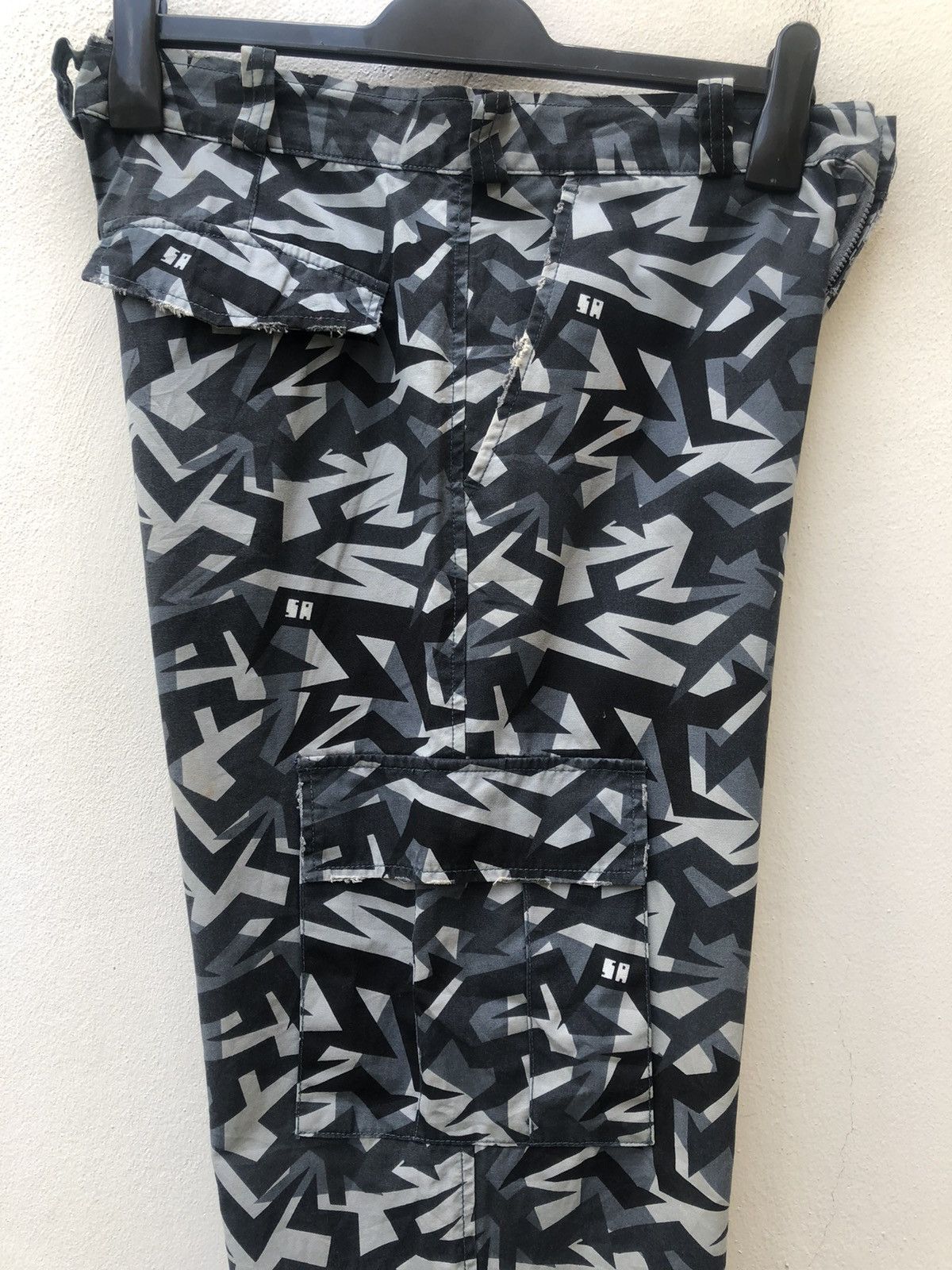 Vintage VTG Satan Arbeit Japan Distress Camo Cargo Trouser Pant Size US 30 / EU 46 - 21 Thumbnail