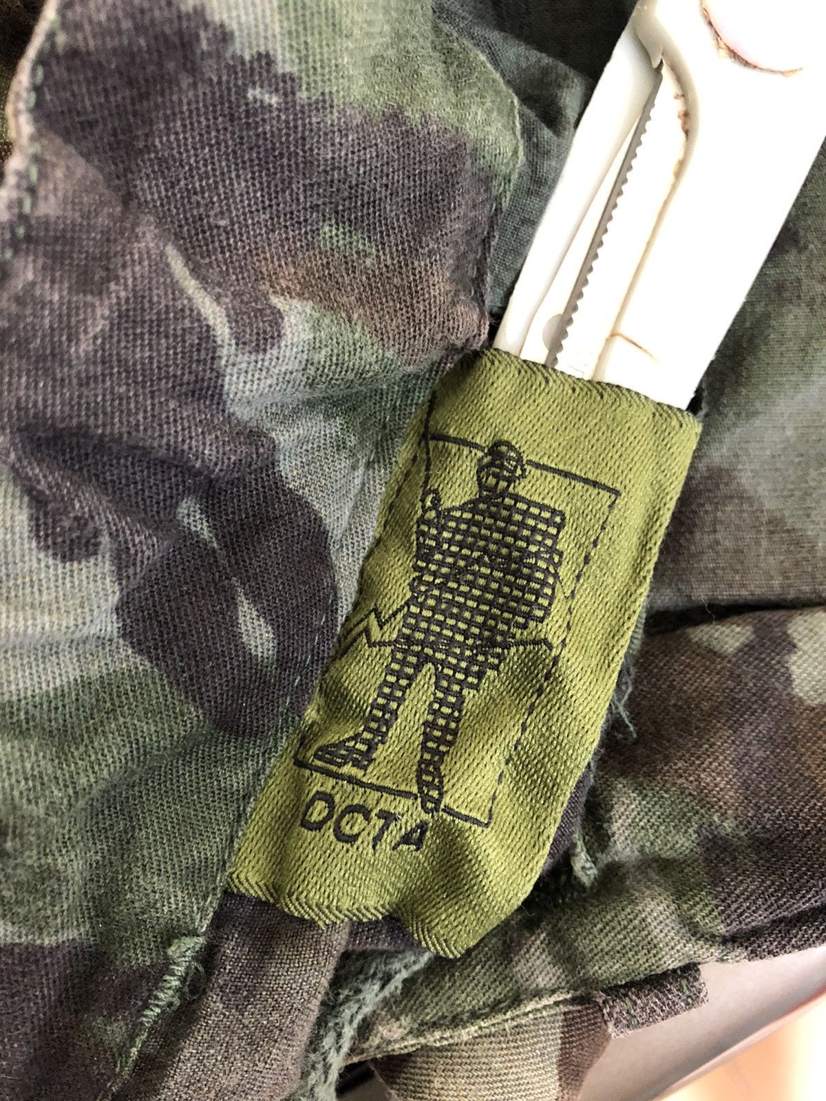 Vintage OCTA Reconstructed Camo Cargo Trouser Pant Size US 30 / EU 46 - 17 Thumbnail