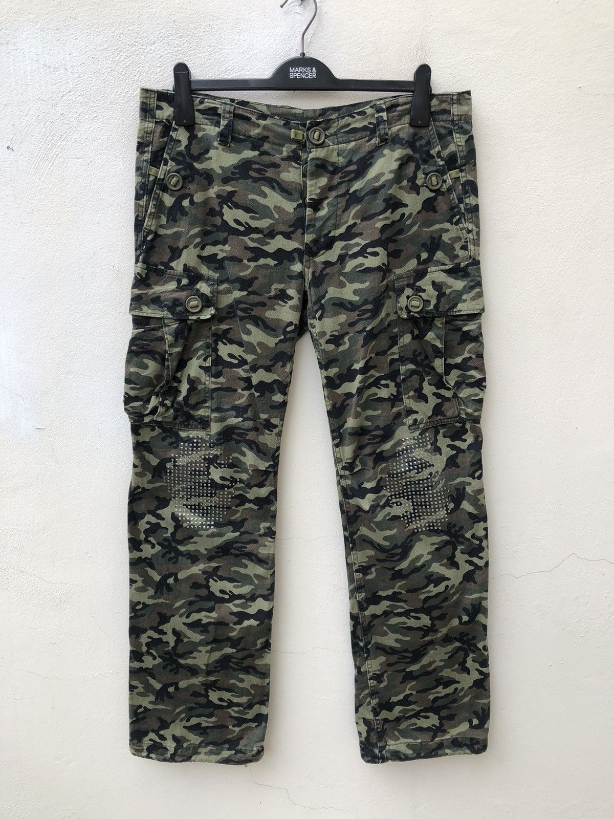Vintage One Gravity Japan Camo Cargo Trouser Size US 34 / EU 50 - 1 Thumbnail