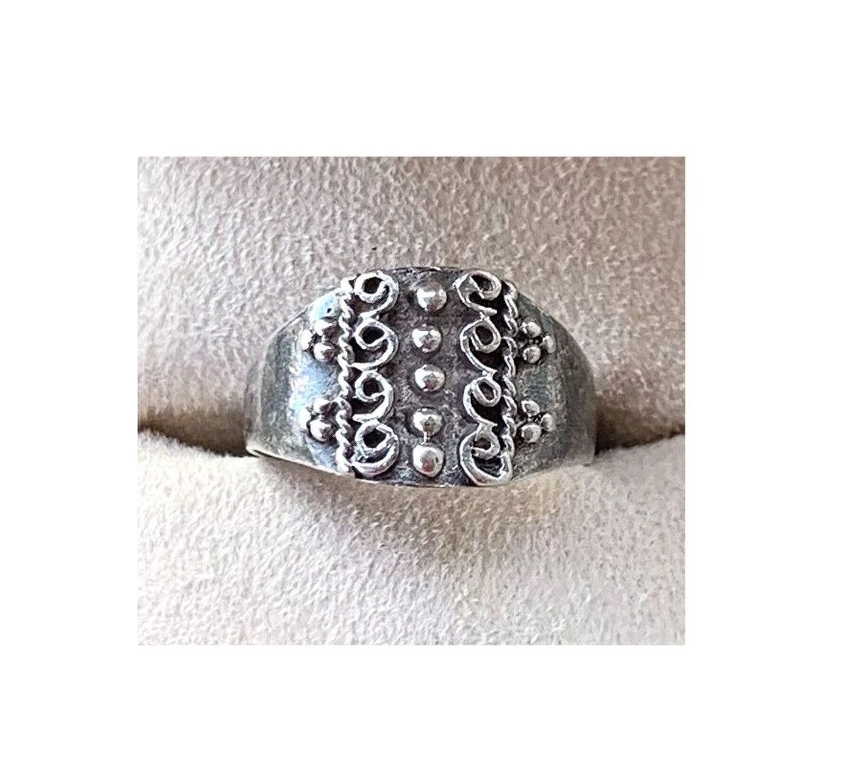 Vintage Vintage Silver Ring Modern Sterling Jewelry 925 + Gift Box Size ONE SIZE - 2 Thumbnail