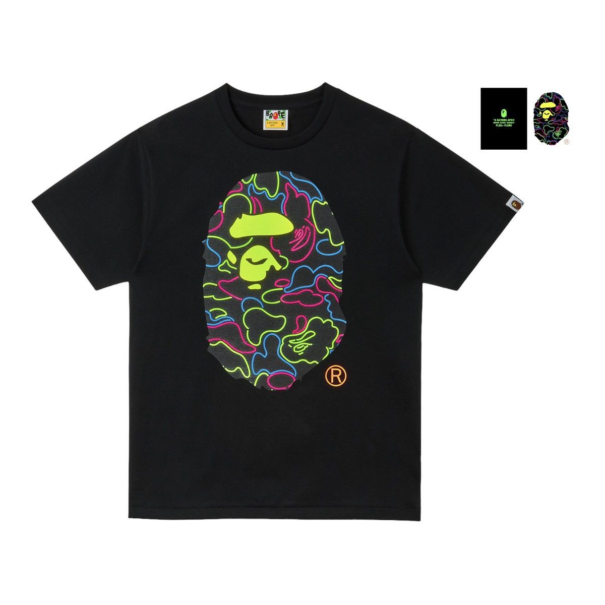 Bape Bape x DSMG Fluro Rebellion Tee Size US M / EU 48-50 / 2 - 1 Thumbnail