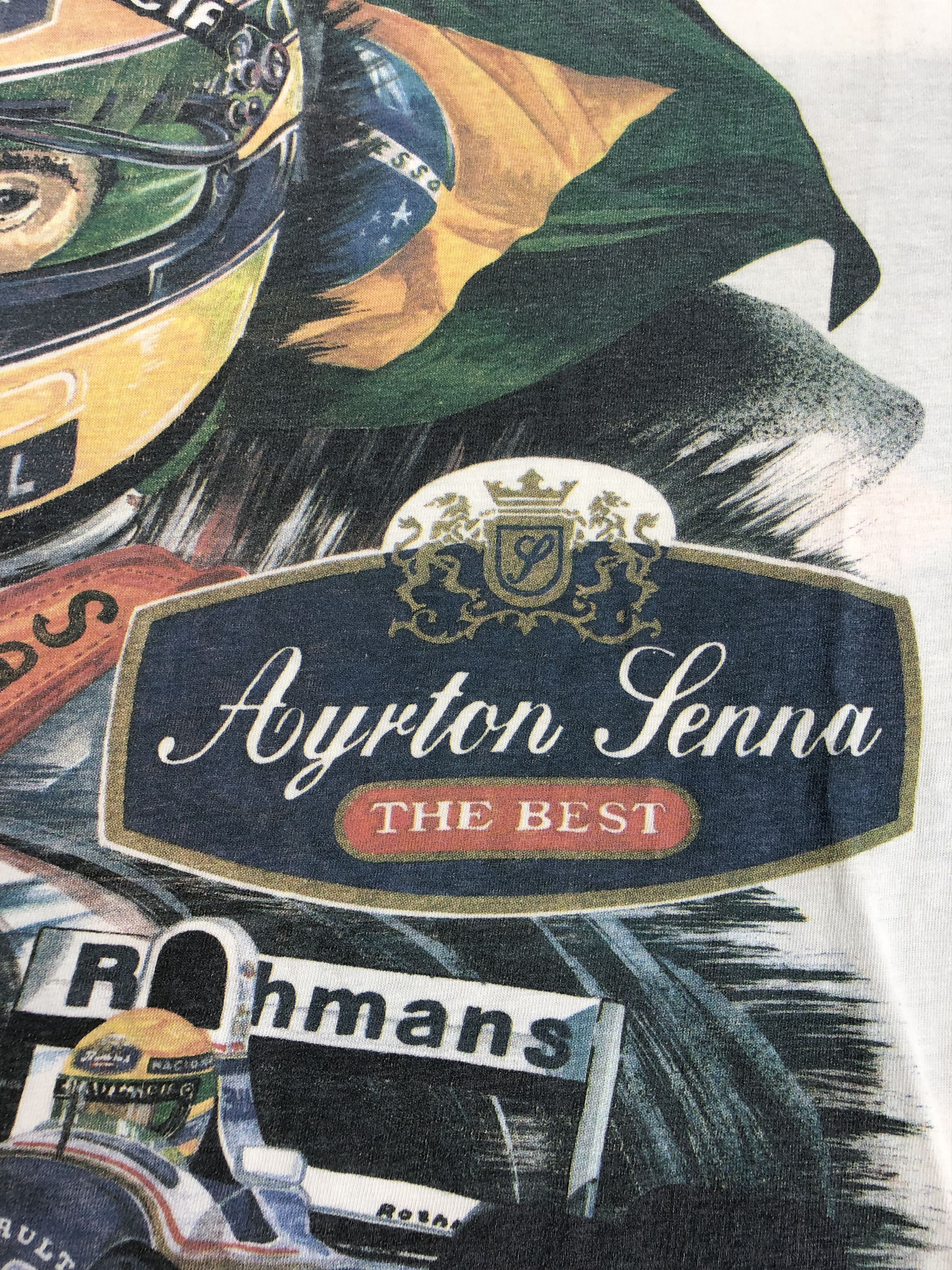 Formula 1 Vintage 90s Ayrton Senna Formula 1 F1 Renault t-shirt Size US L / EU 52-54 / 3 - 7 Thumbnail