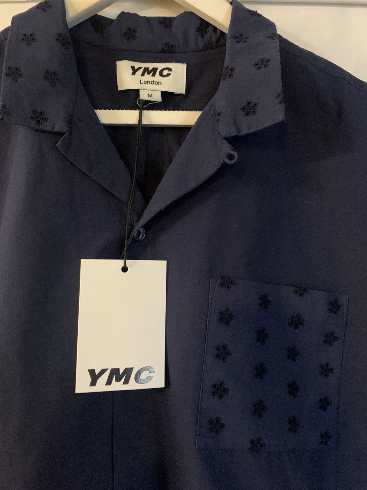 YMC YOU MUST CREATE DAISY EMBROIDERED SHIRT Size US XL / EU 56 / 4 - 7 Thumbnail