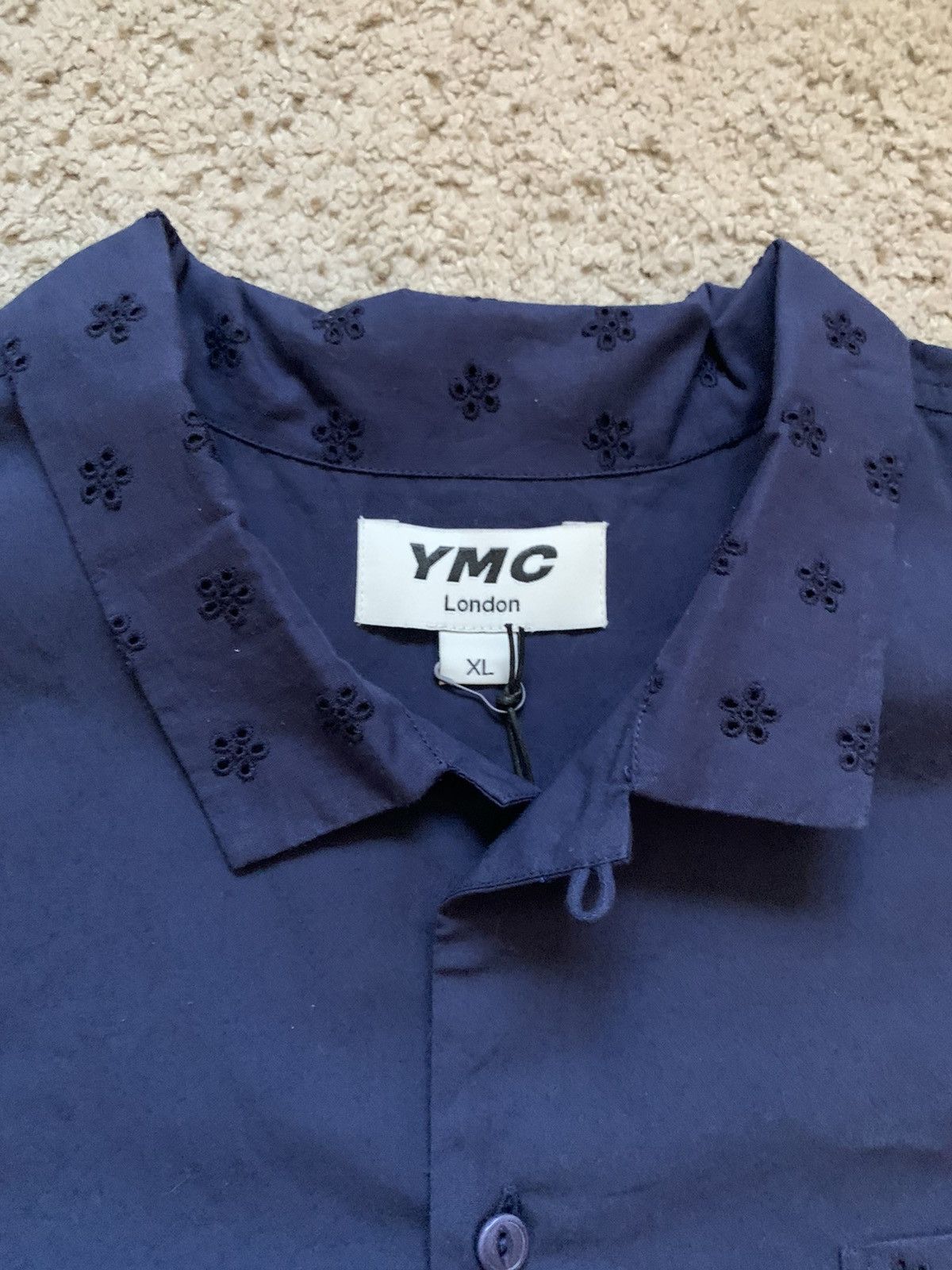 YMC YOU MUST CREATE DAISY EMBROIDERED SHIRT Size US XL / EU 56 / 4 - 12 Thumbnail