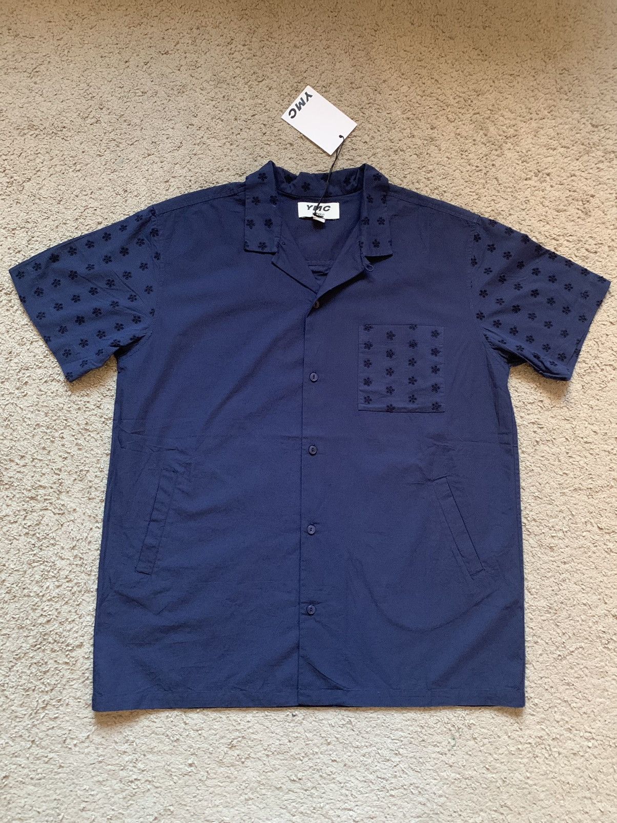 YMC YOU MUST CREATE DAISY EMBROIDERED SHIRT Size US XL / EU 56 / 4 - 1 Thumbnail