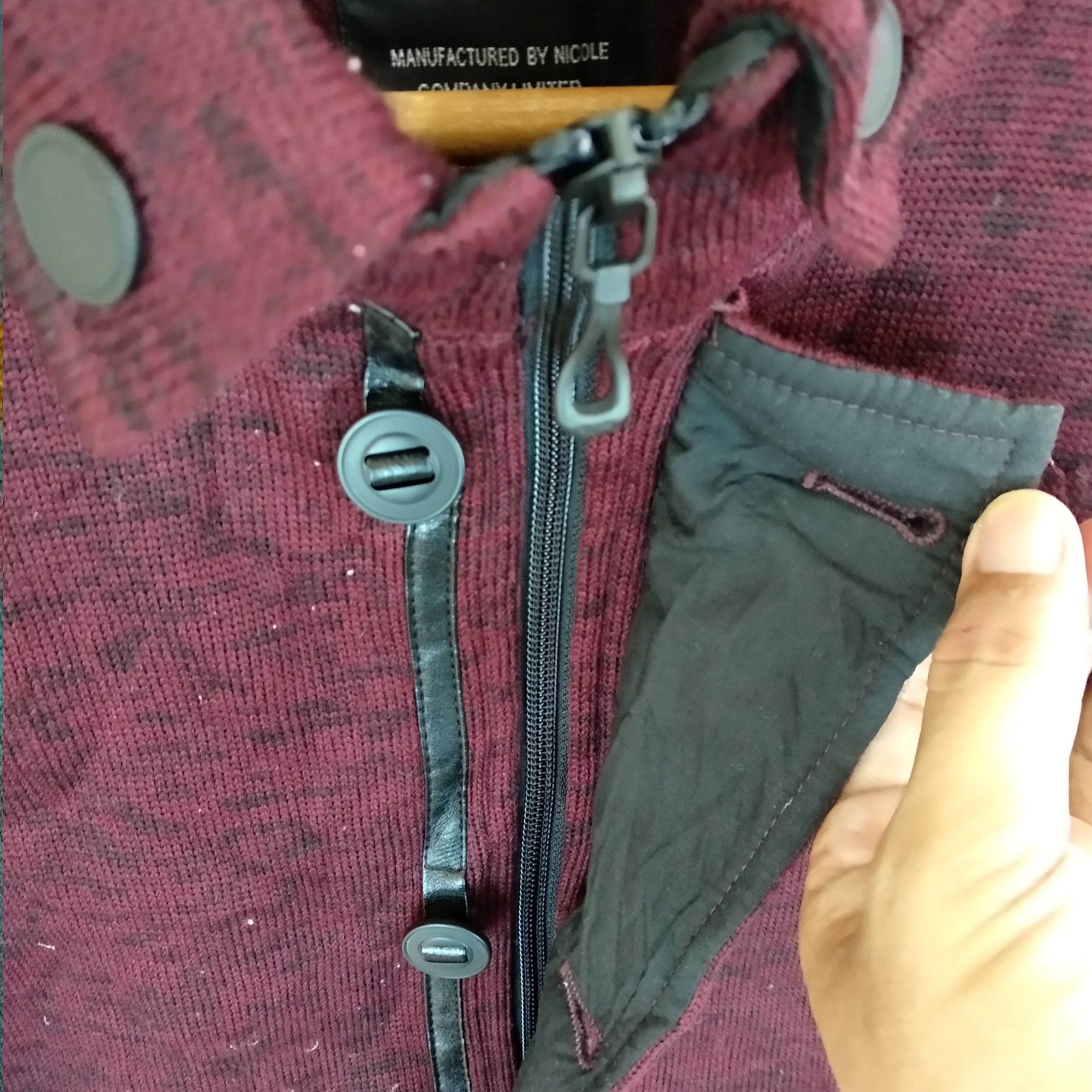 Japanese Brand NICOLE Maroon Jacket Size US M / EU 48-50 / 2 - 6 Thumbnail