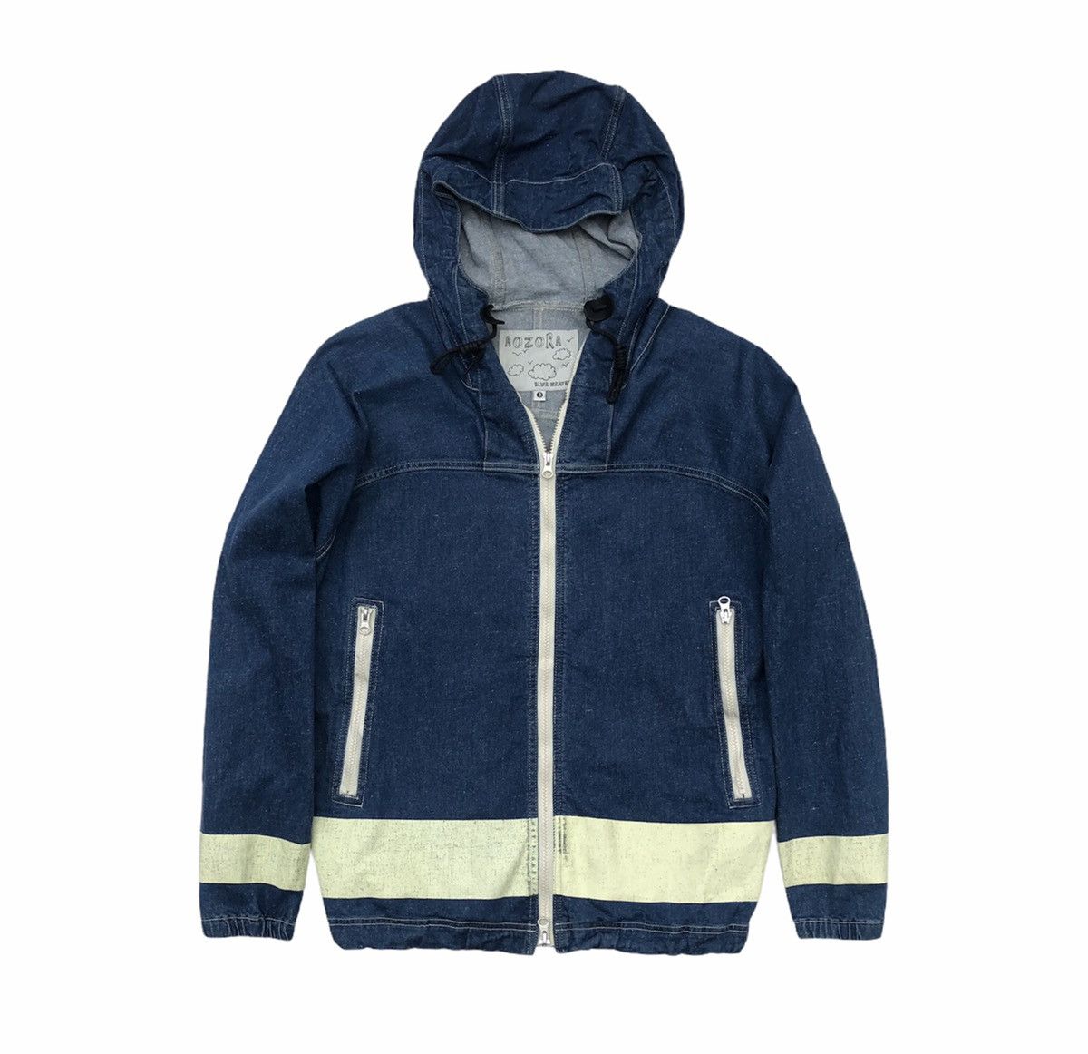 Japanese Brand Japanese Brand Aozora Blue Heaven Stretchable Denim Jacket Size US M / EU 48-50 / 2 - 1 Thumbnail