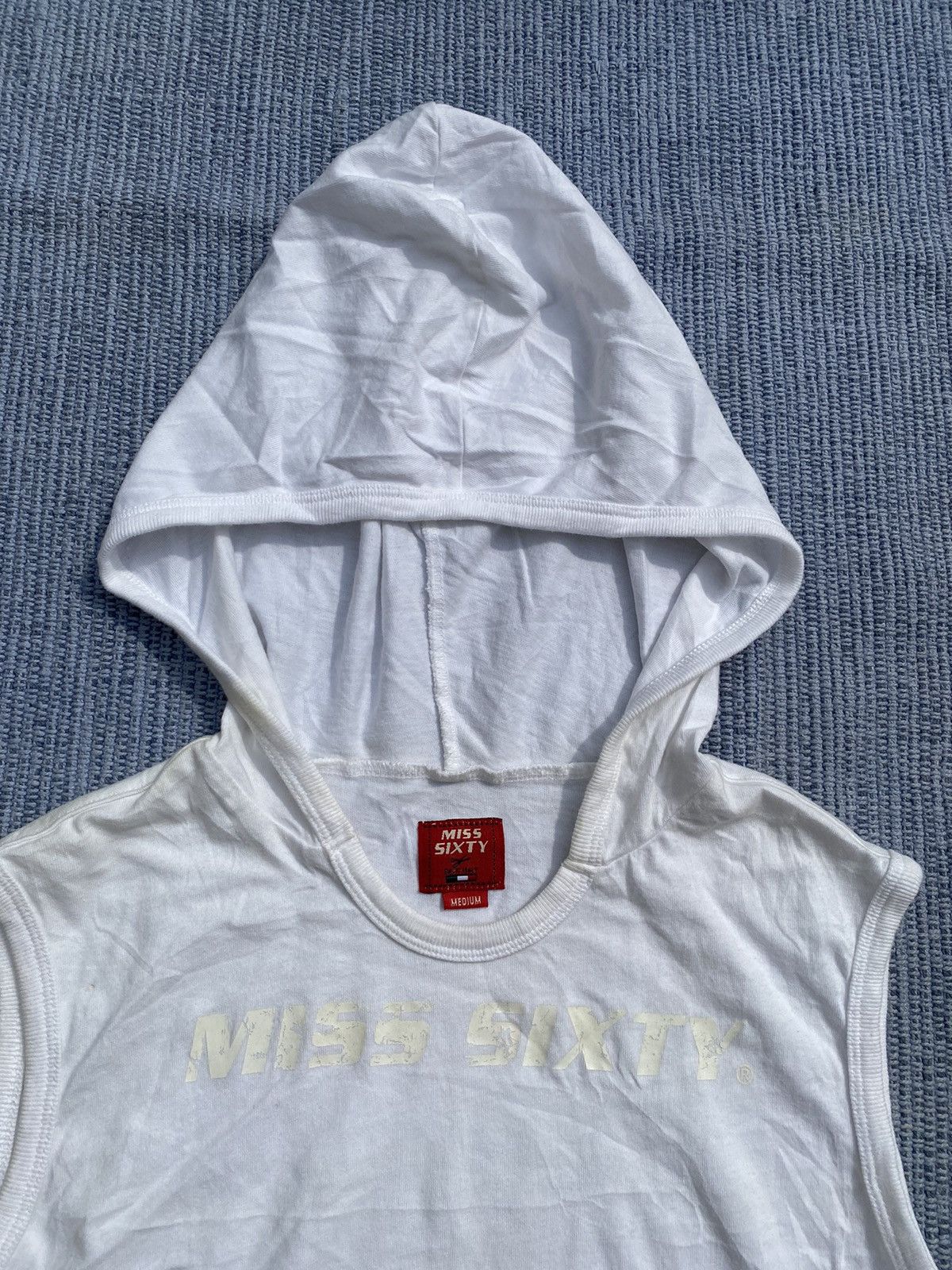 Miss Sixty white sleeveless hoodie Size M / US 6-8 / IT 42-44 - 4 Thumbnail