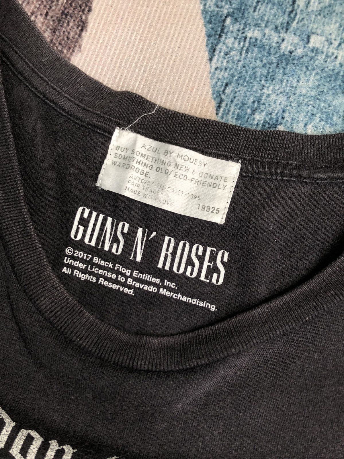 Band Tees × Japanese Brand × MOUSSY GUNS N ROSES LONDON ENGLAND PRESENTS 1987 REPRO SHIRT Size US M / EU 48-50 / 2 - 3 Thumbnail