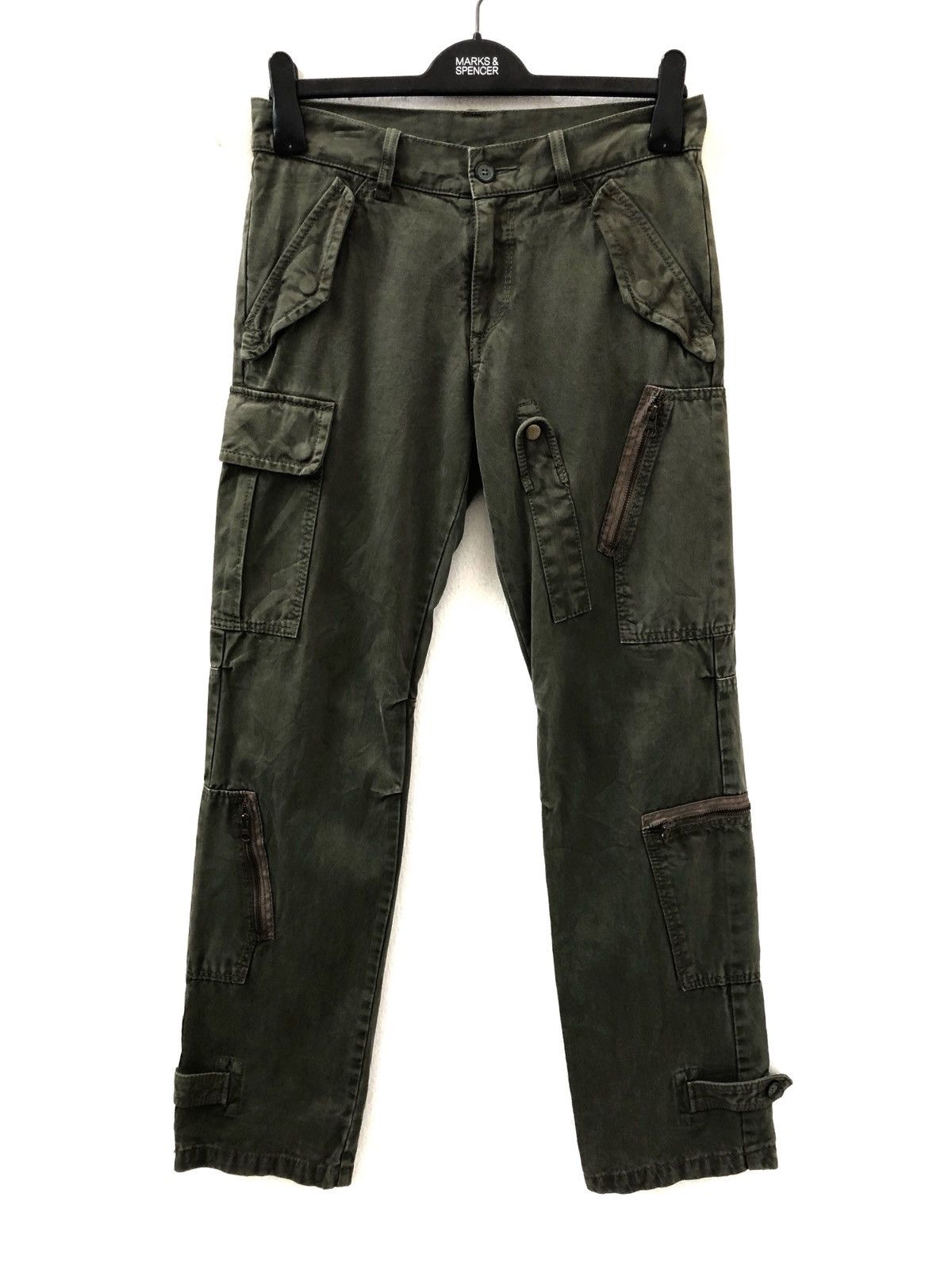 5351 POUR LES HOMMES 291295=Homme Low Rise Multi Pocket Parachute Cargo Size US 29 - 1 Thumbnail