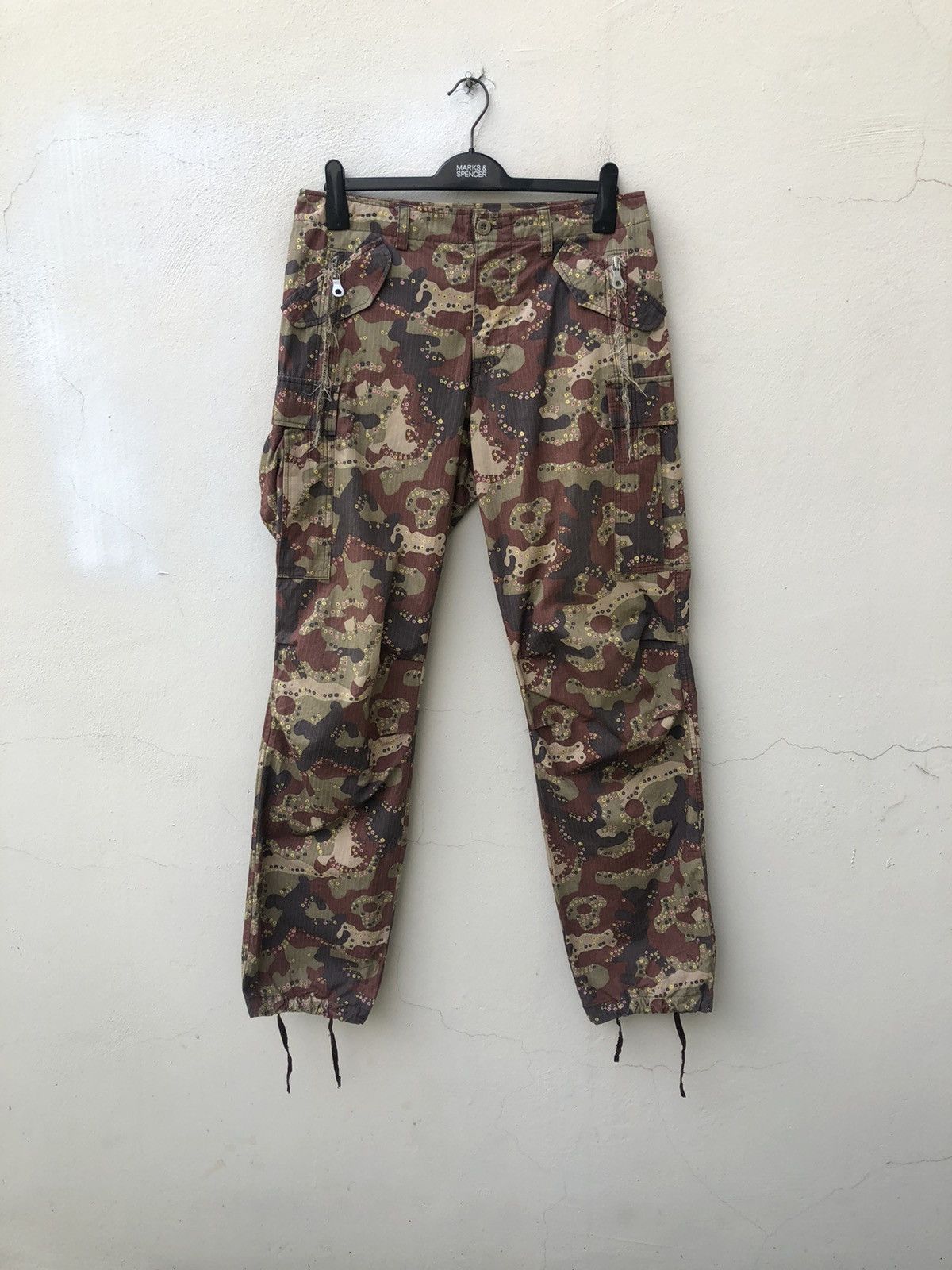 Vintage Slow Wear Made in Japan Camo Parachute Cargo Trouser Size US 32 / EU 48 - 6 Thumbnail