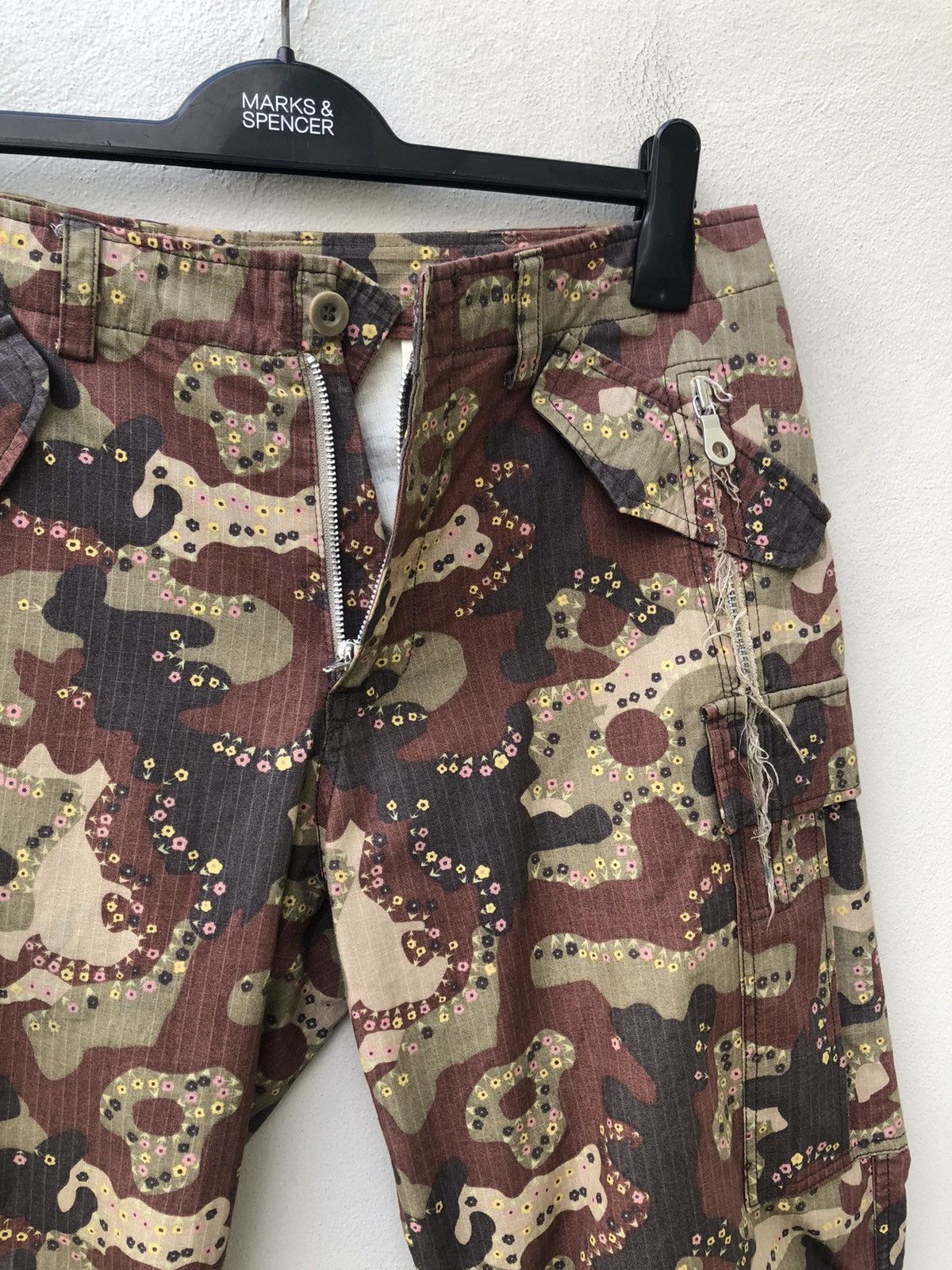Vintage Slow Wear Made in Japan Camo Parachute Cargo Trouser Size US 32 / EU 48 - 12 Thumbnail