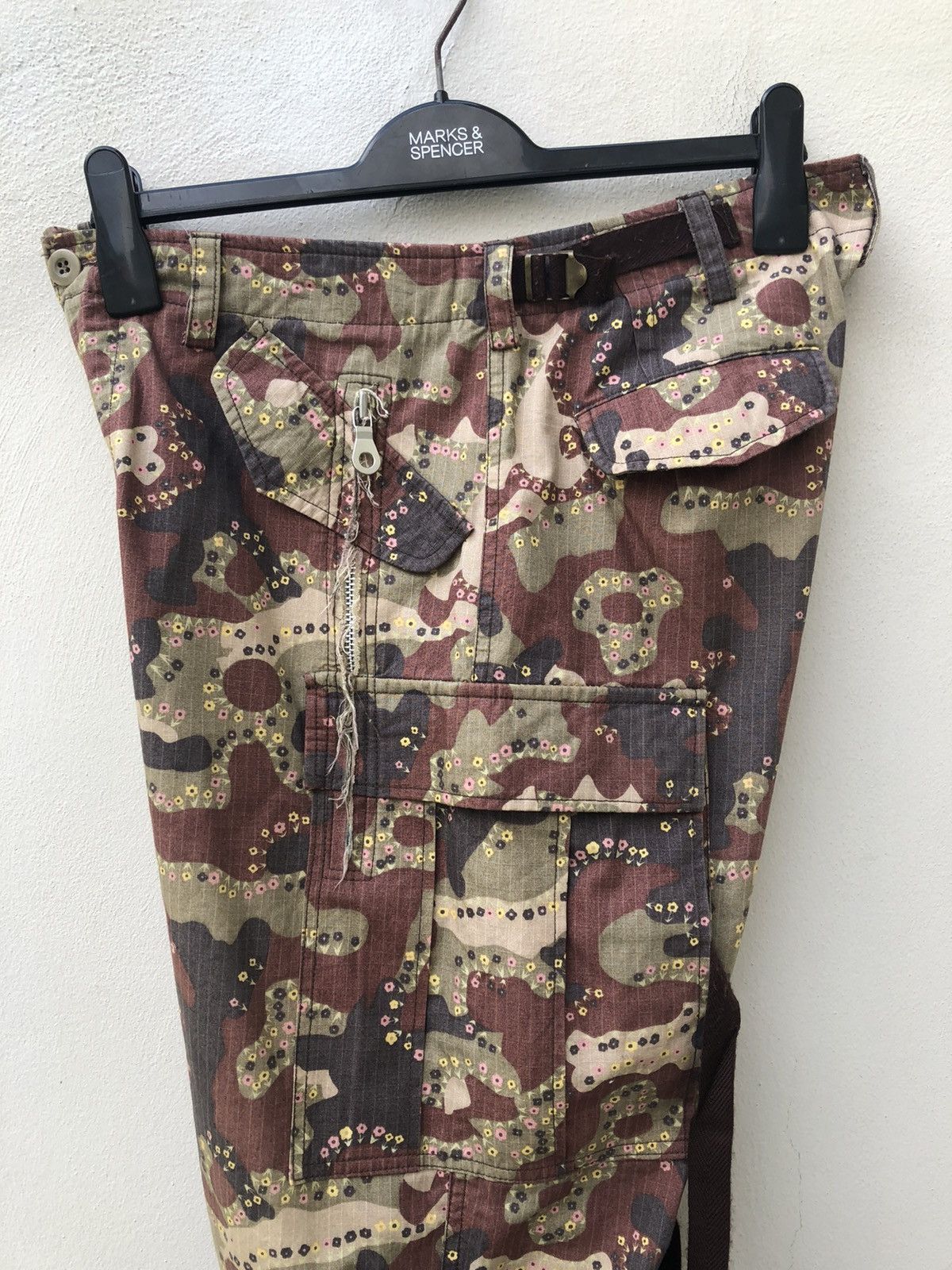 Vintage Slow Wear Made in Japan Camo Parachute Cargo Trouser Size US 32 / EU 48 - 21 Thumbnail