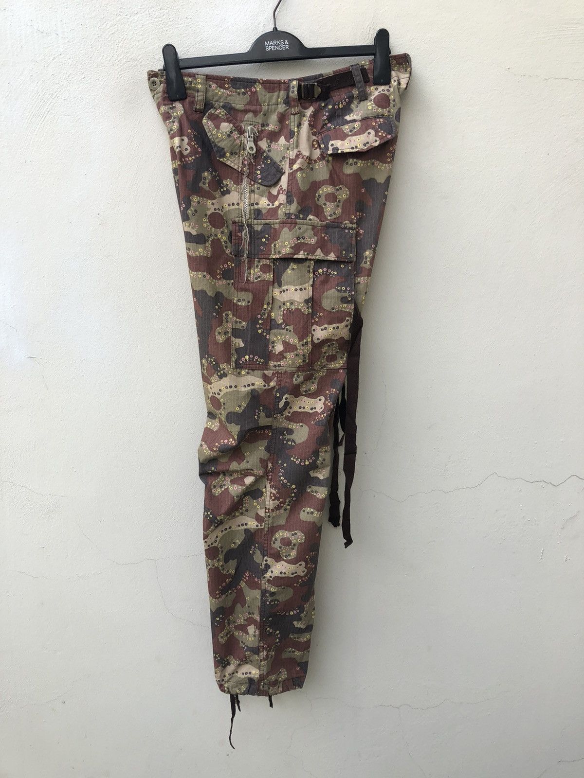 Vintage Slow Wear Made in Japan Camo Parachute Cargo Trouser Size US 32 / EU 48 - 20 Thumbnail