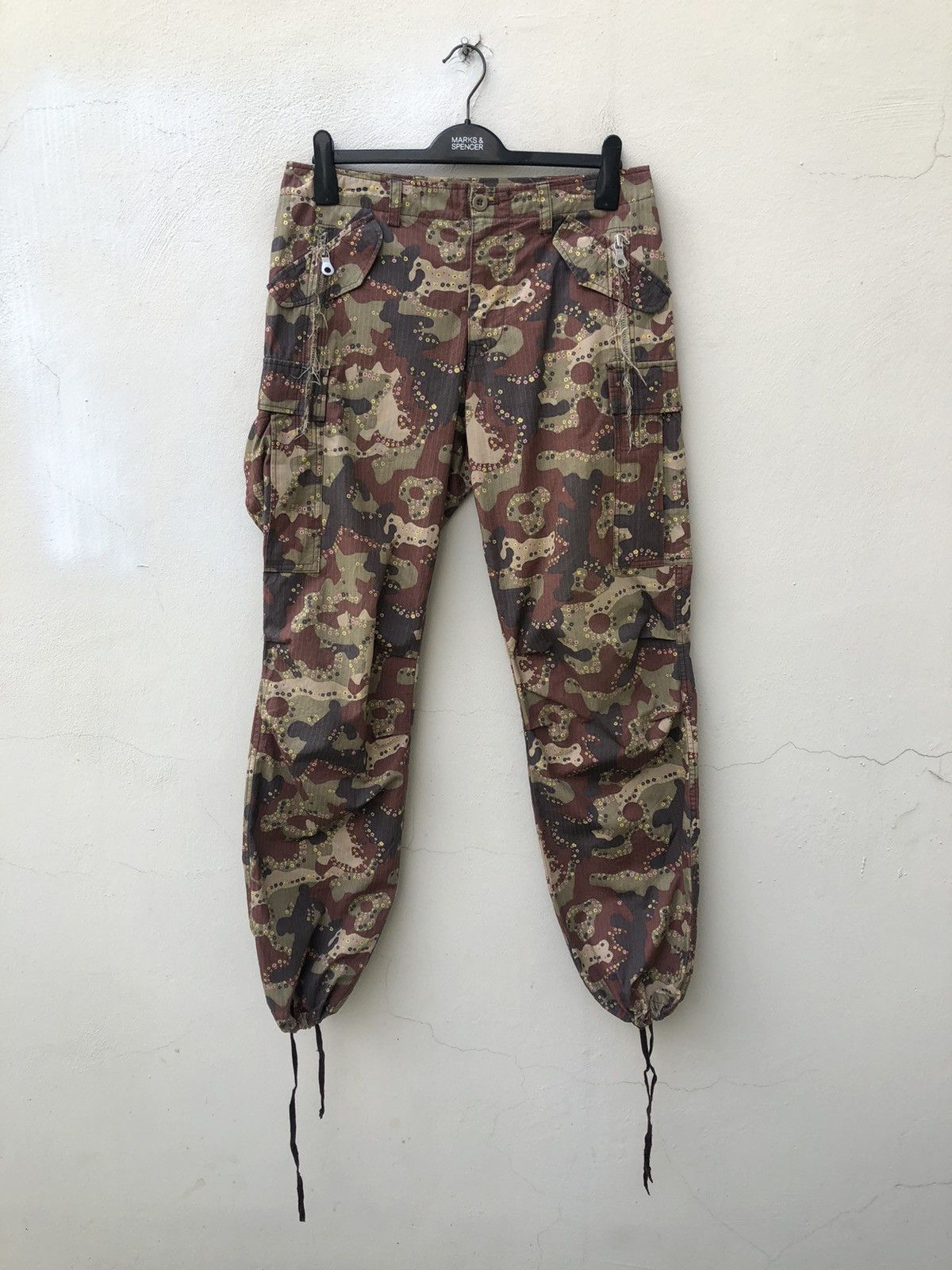 Vintage Slow Wear Made in Japan Camo Parachute Cargo Trouser Size US 32 / EU 48 - 8 Thumbnail