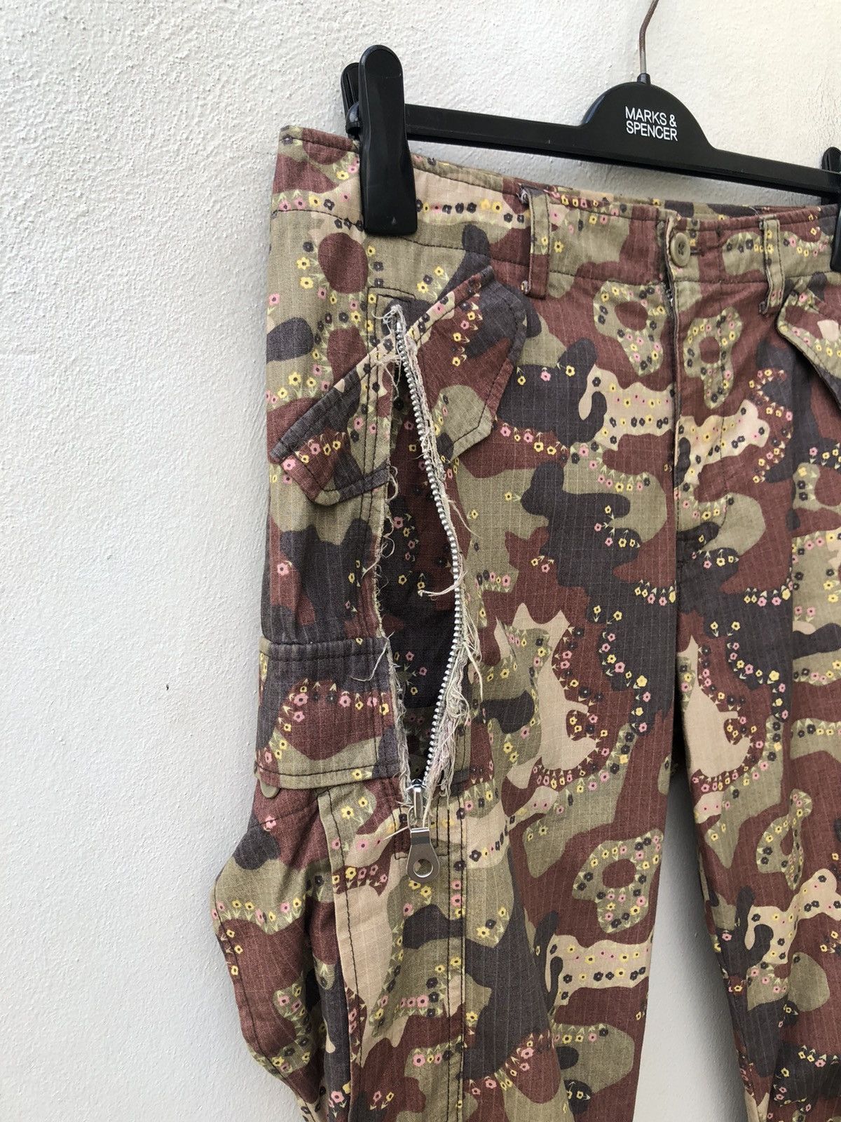 Vintage Slow Wear Made in Japan Camo Parachute Cargo Trouser Size US 32 / EU 48 - 10 Thumbnail