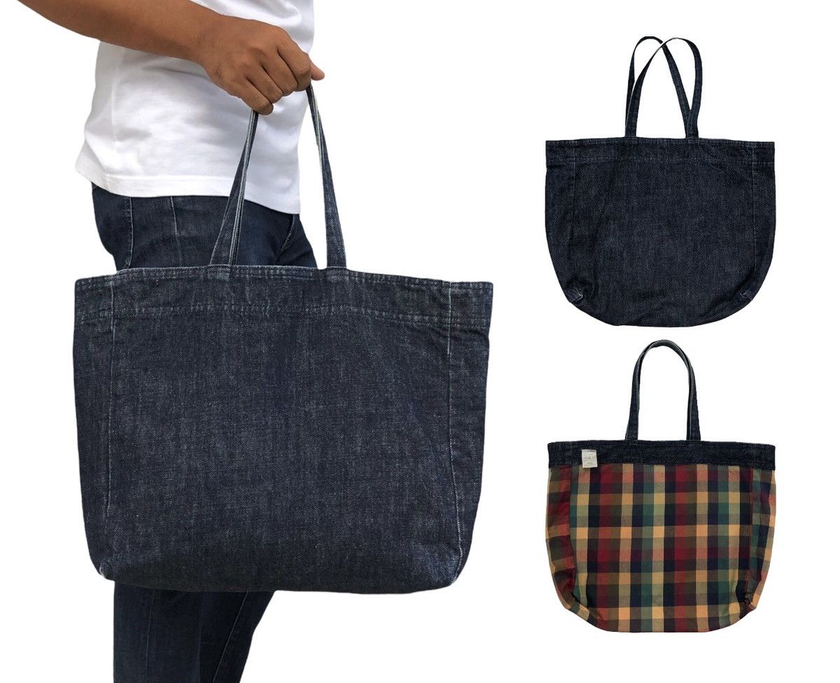 Japanese Brand 🔥Japanese DEBBY Co.Fashion Denim Tote Bag Distressed Style Size ONE SIZE - 1 Thumbnail