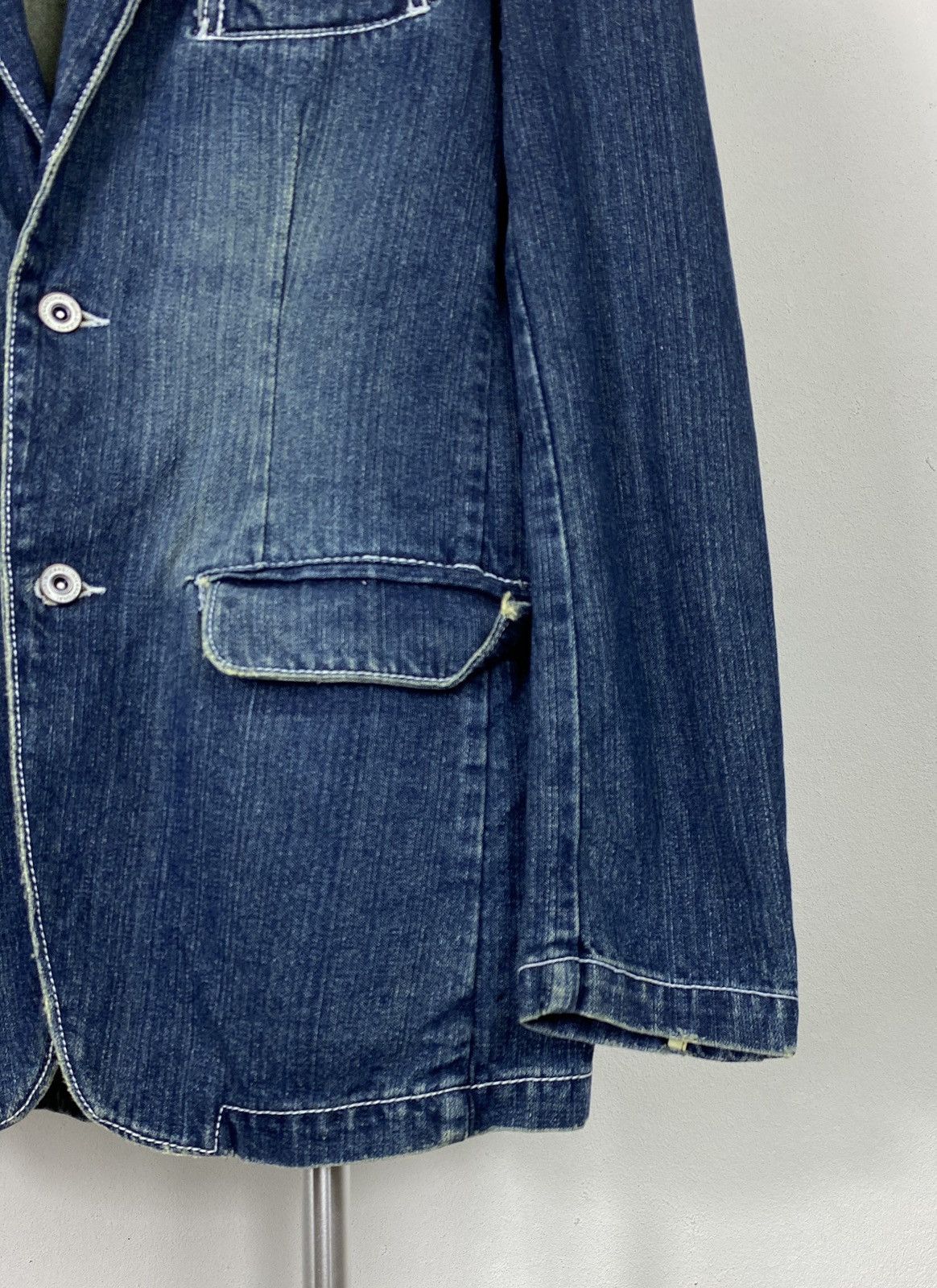 Other 🔥 Earth Grand Distress Denim Jacket Size US L / EU 52-54 / 3 - 7 Thumbnail