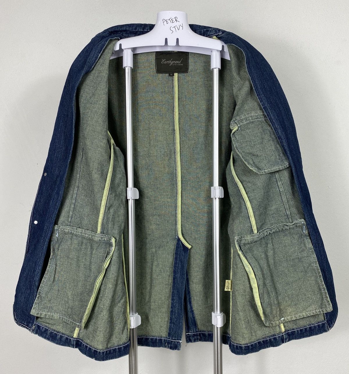 Other 🔥 Earth Grand Distress Denim Jacket Size US L / EU 52-54 / 3 - 12 Thumbnail