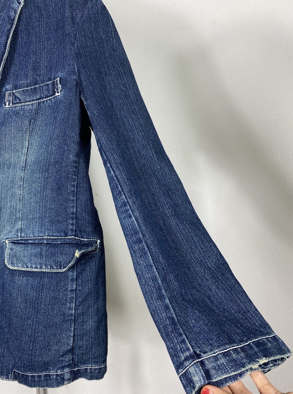 Other 🔥 Earth Grand Distress Denim Jacket Size US L / EU 52-54 / 3 - 10 Thumbnail