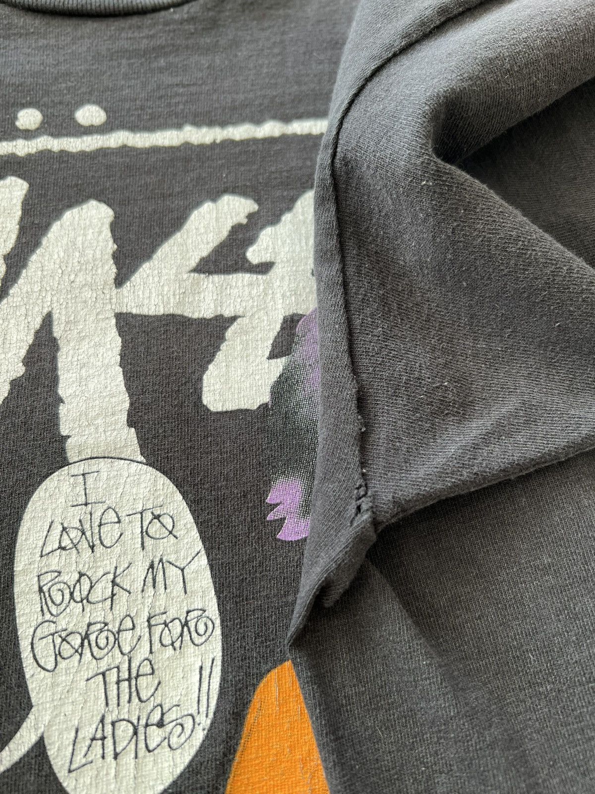Stussy Vintage 2000s Stussy Happy Halloween You Suckas Black Tee Size US M / EU 48-50 / 2 - 9 Thumbnail