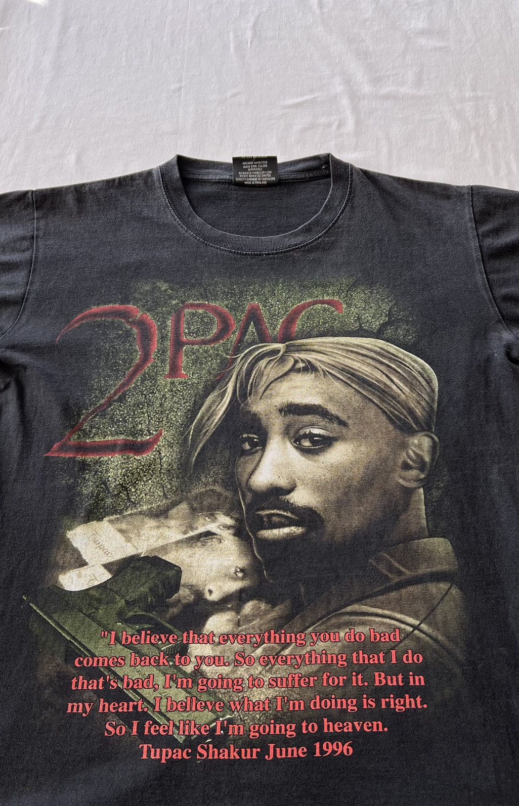トップス 2pac & Dr. Dre 90s bootleg raptees XL 2pac & Dr. Dre 90s bootleg raptees XL