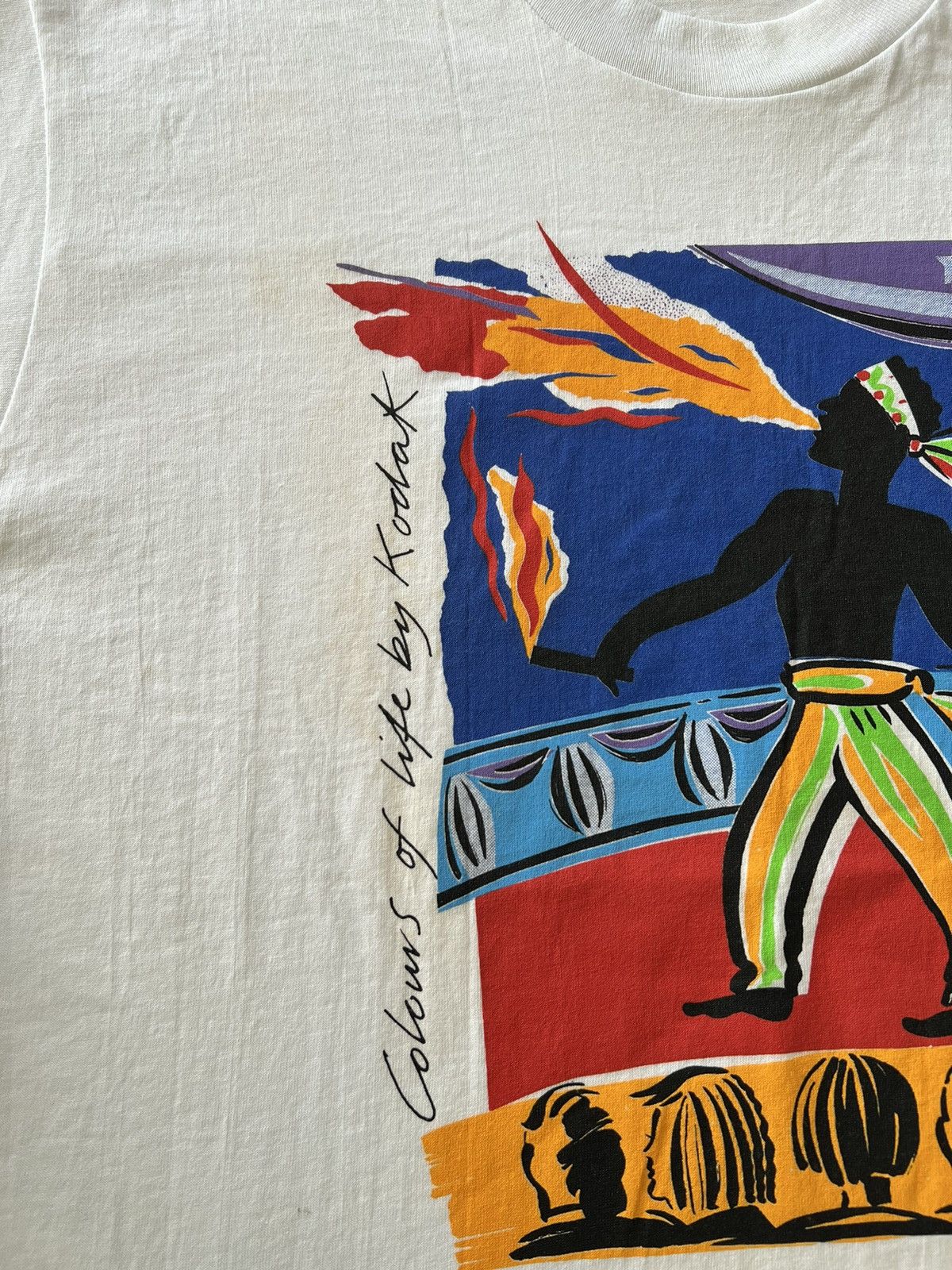 Band Tees Vintage 90s Colours of Life by Kodak Promo White Tee Size US XL / EU 56 / 4 - 6 Thumbnail